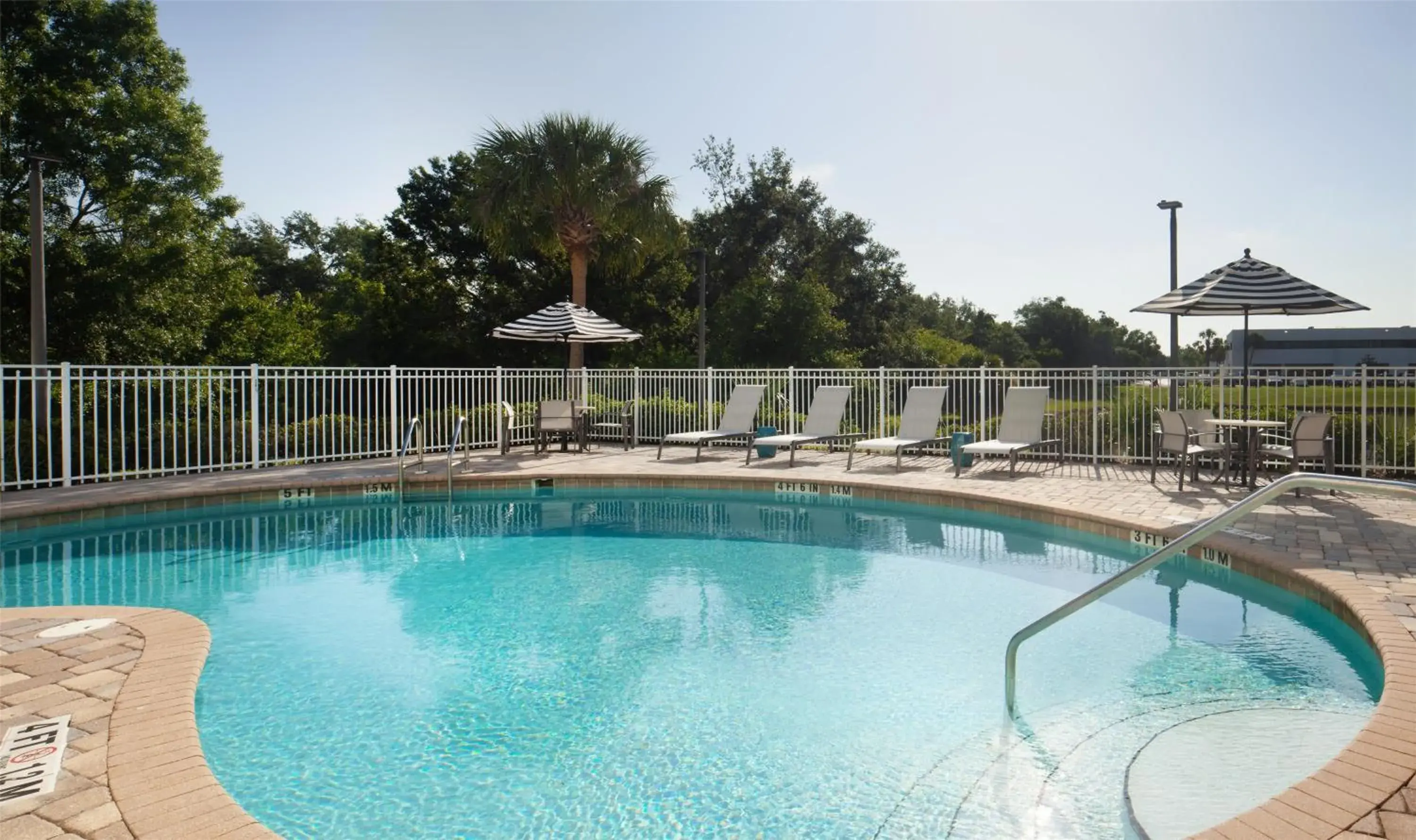 Pool view in Hampton Inn by Hilton Tampa Fairgrounds Casino Pool view in Hampton Inn by Hilton Tampa Fairgrounds Casino