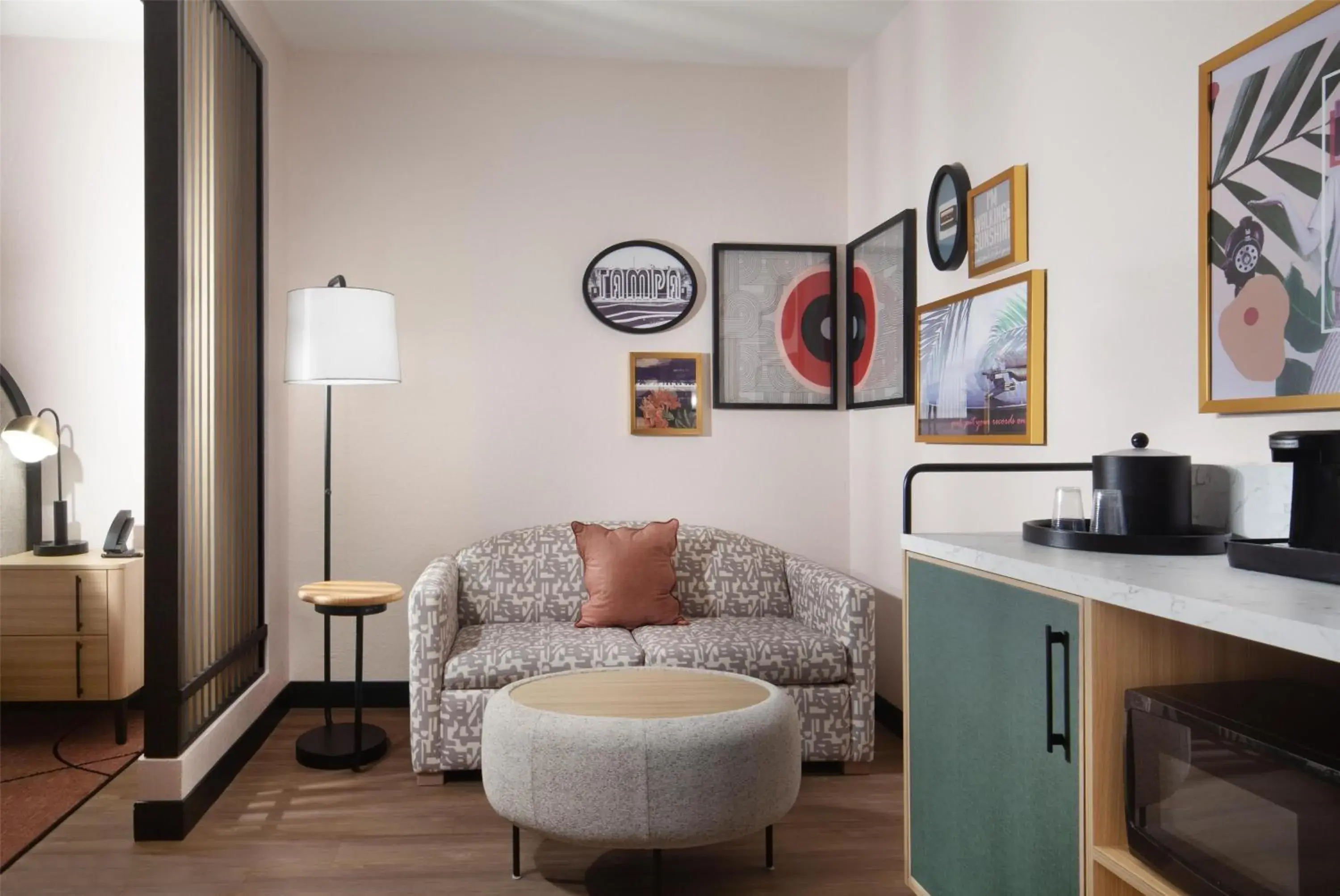 Living room in Hampton Inn by Hilton Tampa Fairgrounds Casino Living room in Hampton Inn by Hilton Tampa Fairgrounds Casino