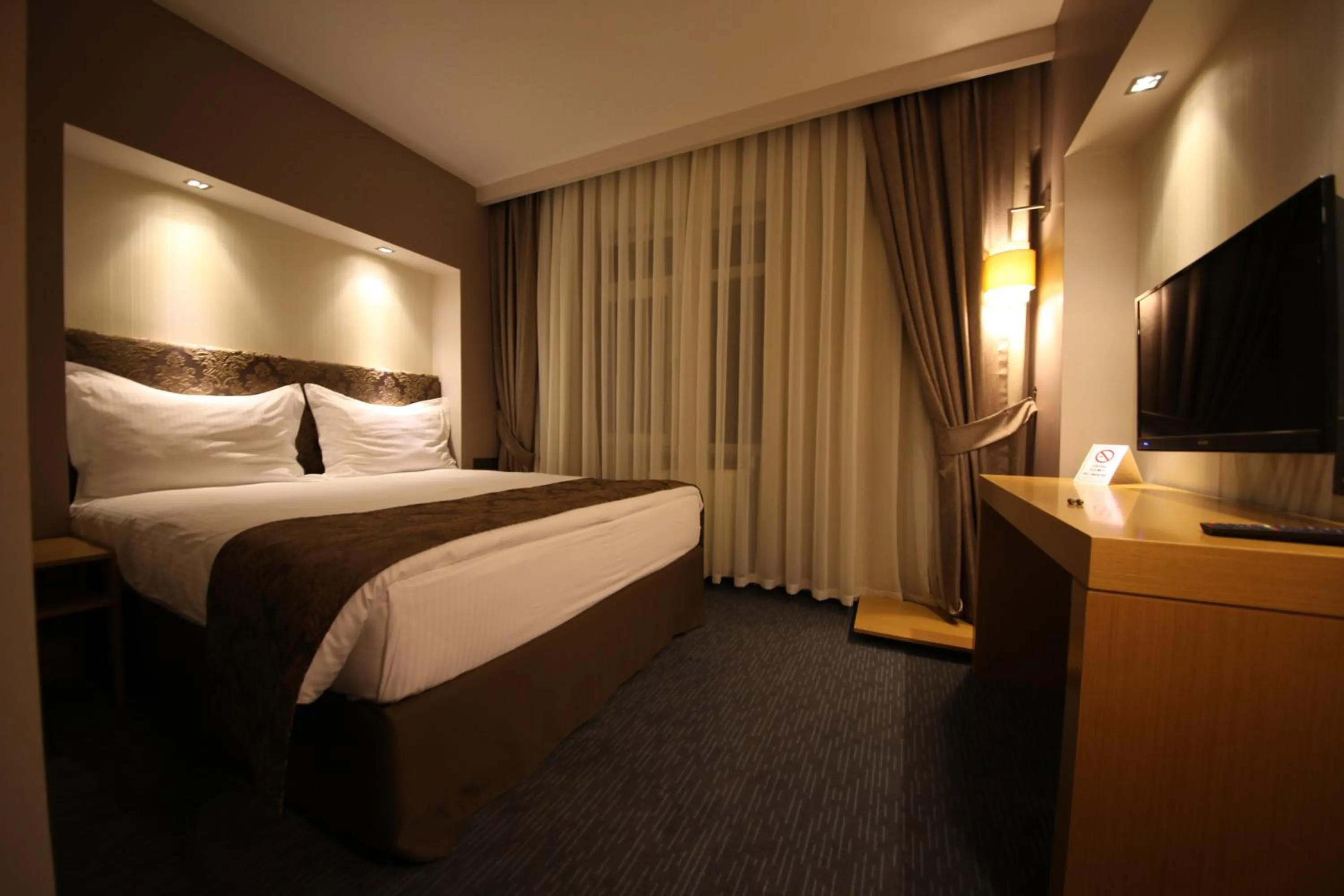 Bed in Sapci Prestige Hotel