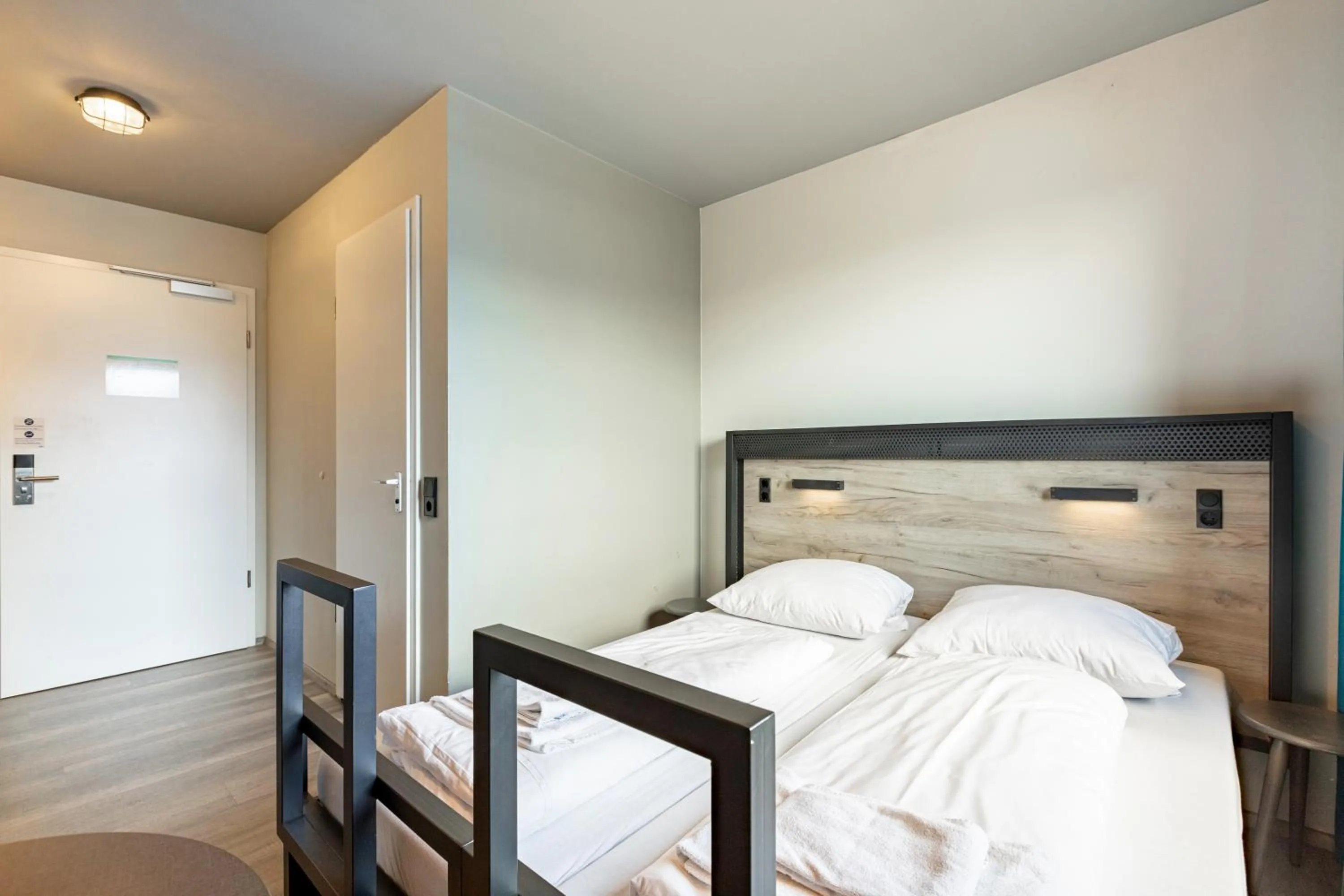 Bed in a&o Frankfurt Ostend