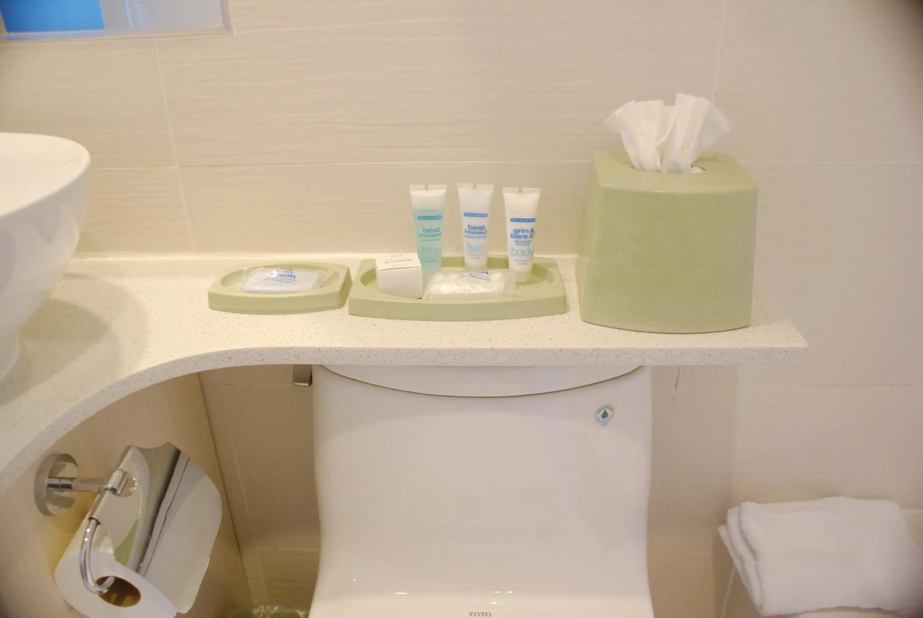 Bathroom in Wyndham Garden Long Island City