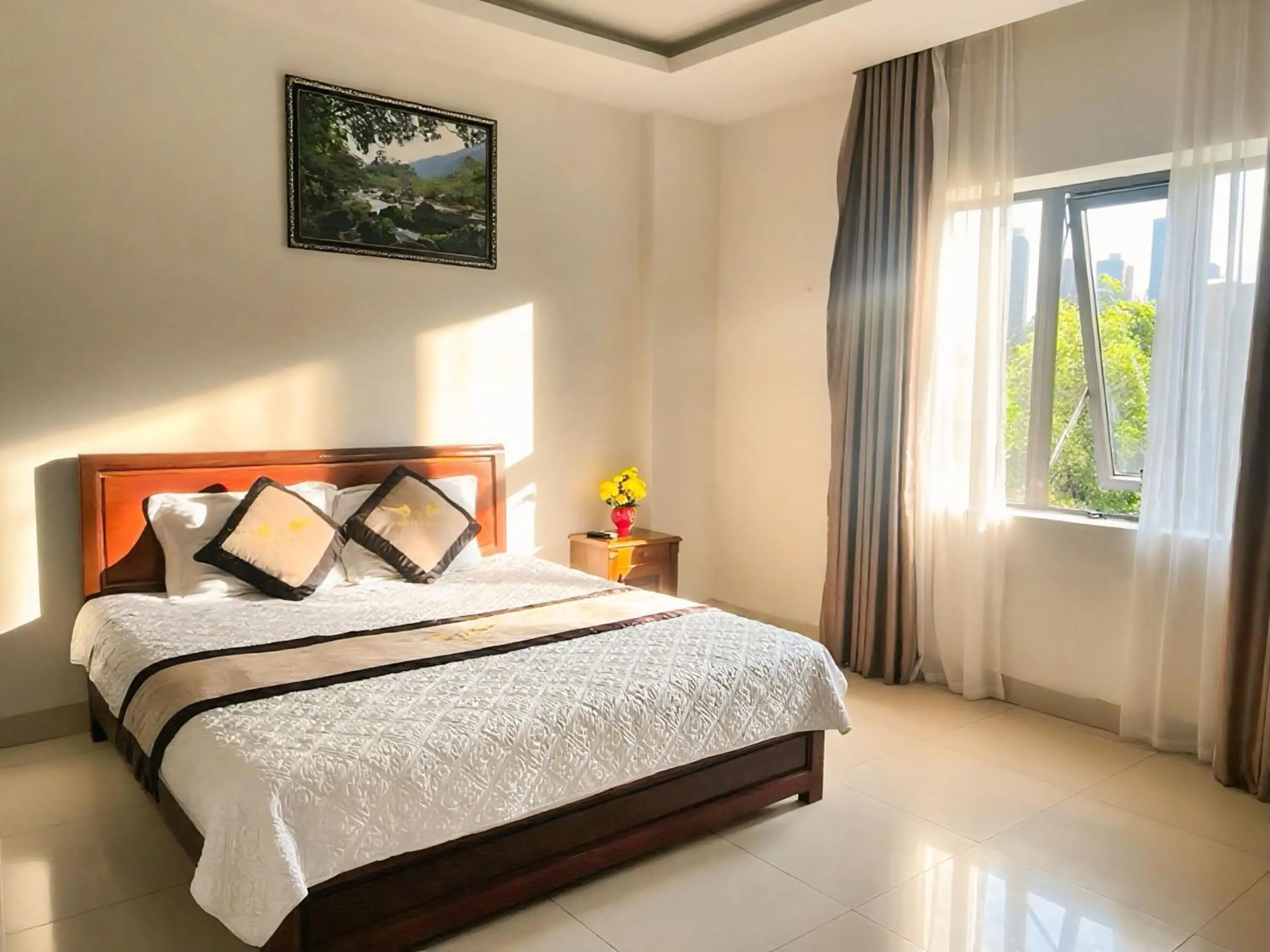 Bed in Phu Tien Hotel