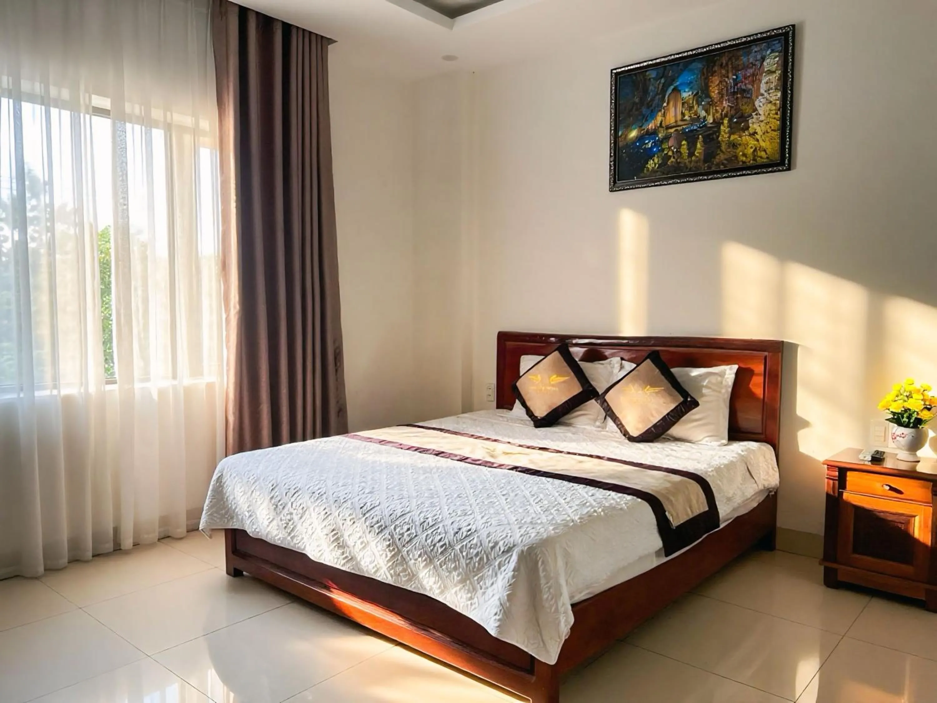 Bed in Phu Tien Hotel