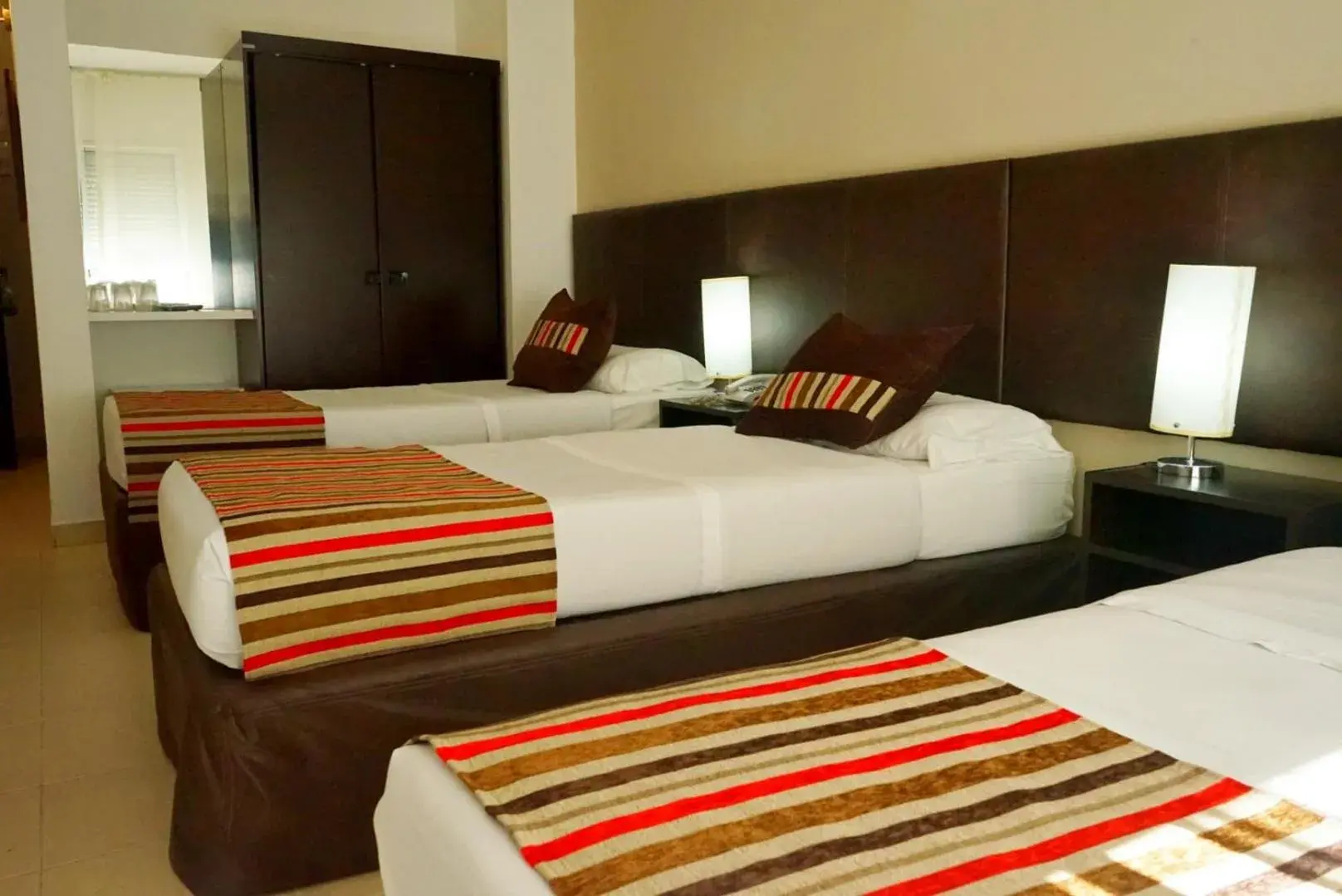 Bed in De la Plaza Hotel Bed in De la Plaza Hotel