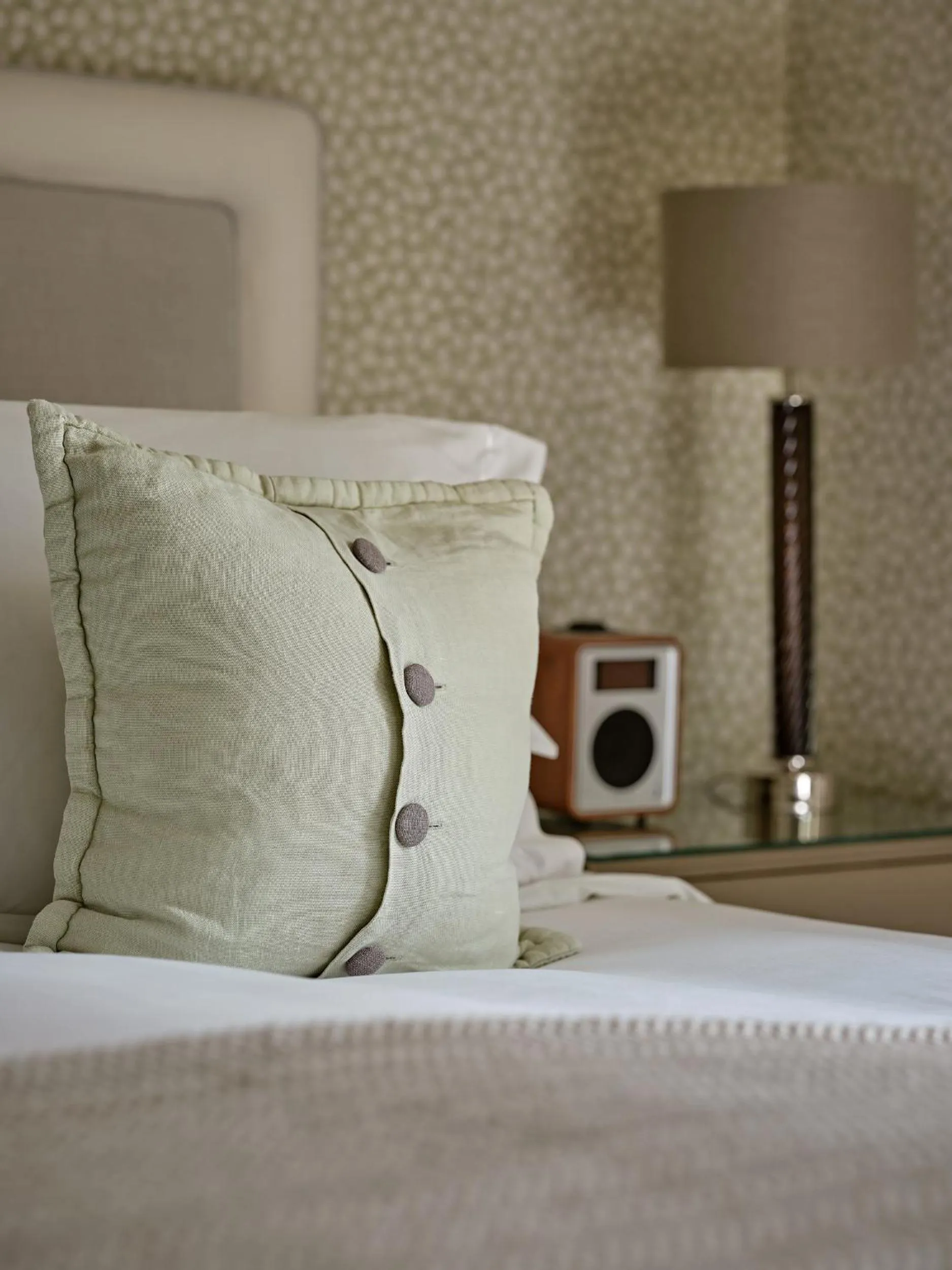 Bed in Dormy House Hotel