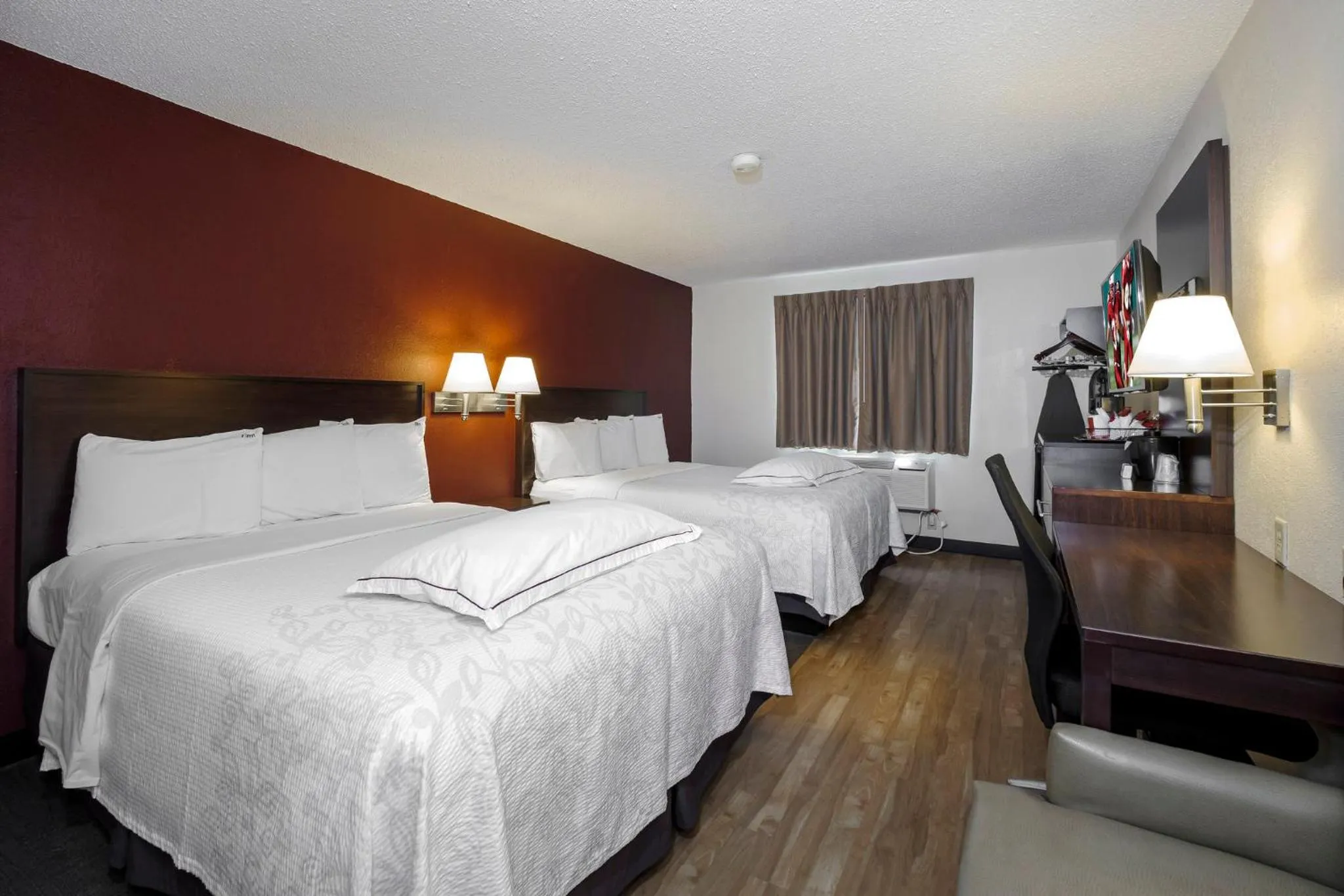 Premium Room with Two Queen Beds  Smoke Free (Upgraded Bedding and Snack Box) in Red Roof Inn PLUS+ & Suites Malone