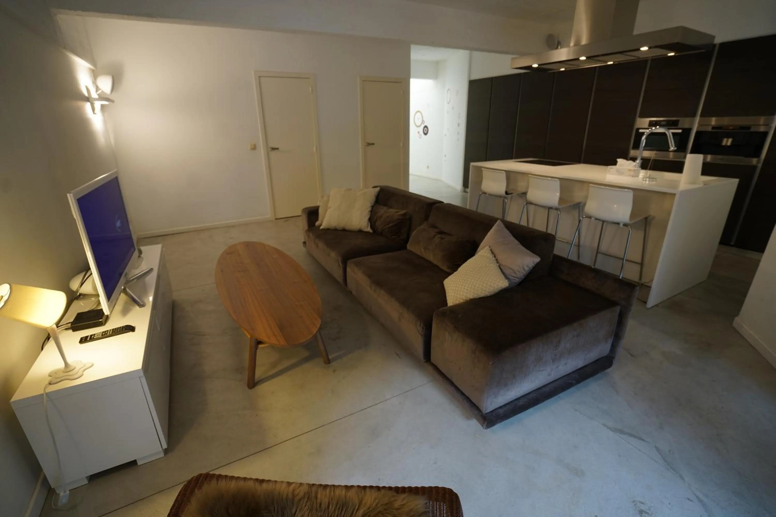 Living room in B&B Loft Jamar Gare Du Midi