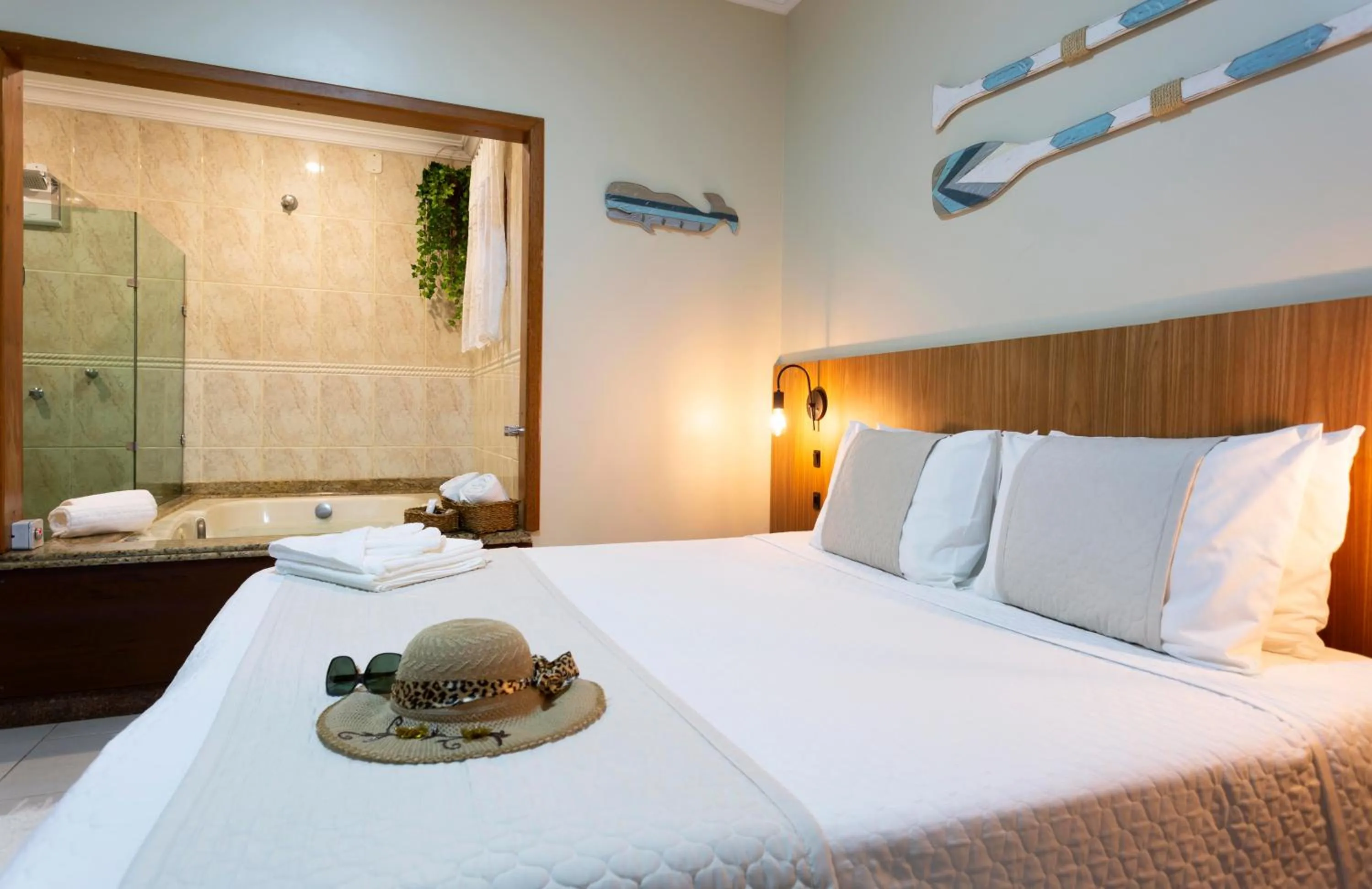 Bed in Pousada Timoneiro