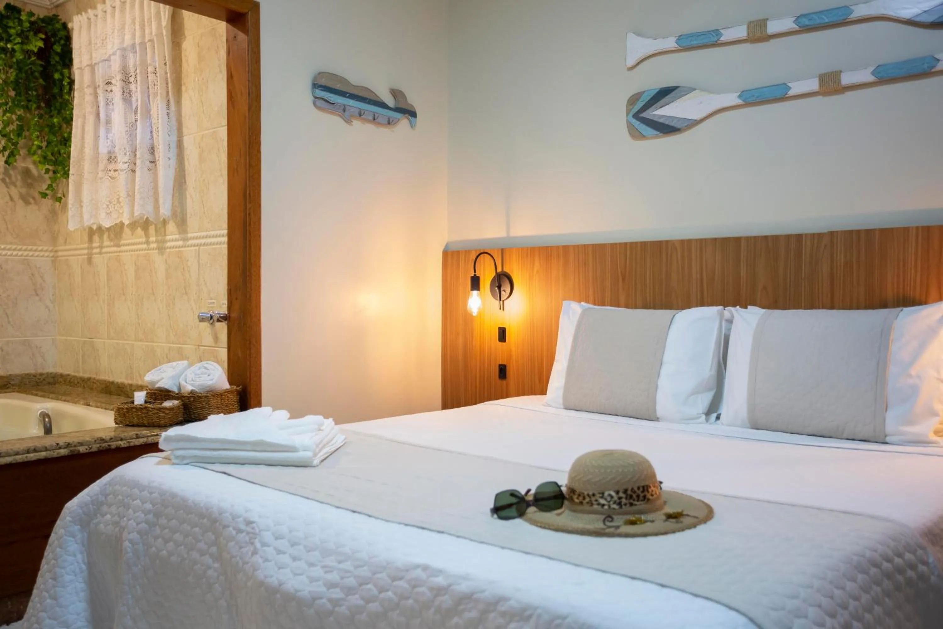 Bed in Pousada Timoneiro