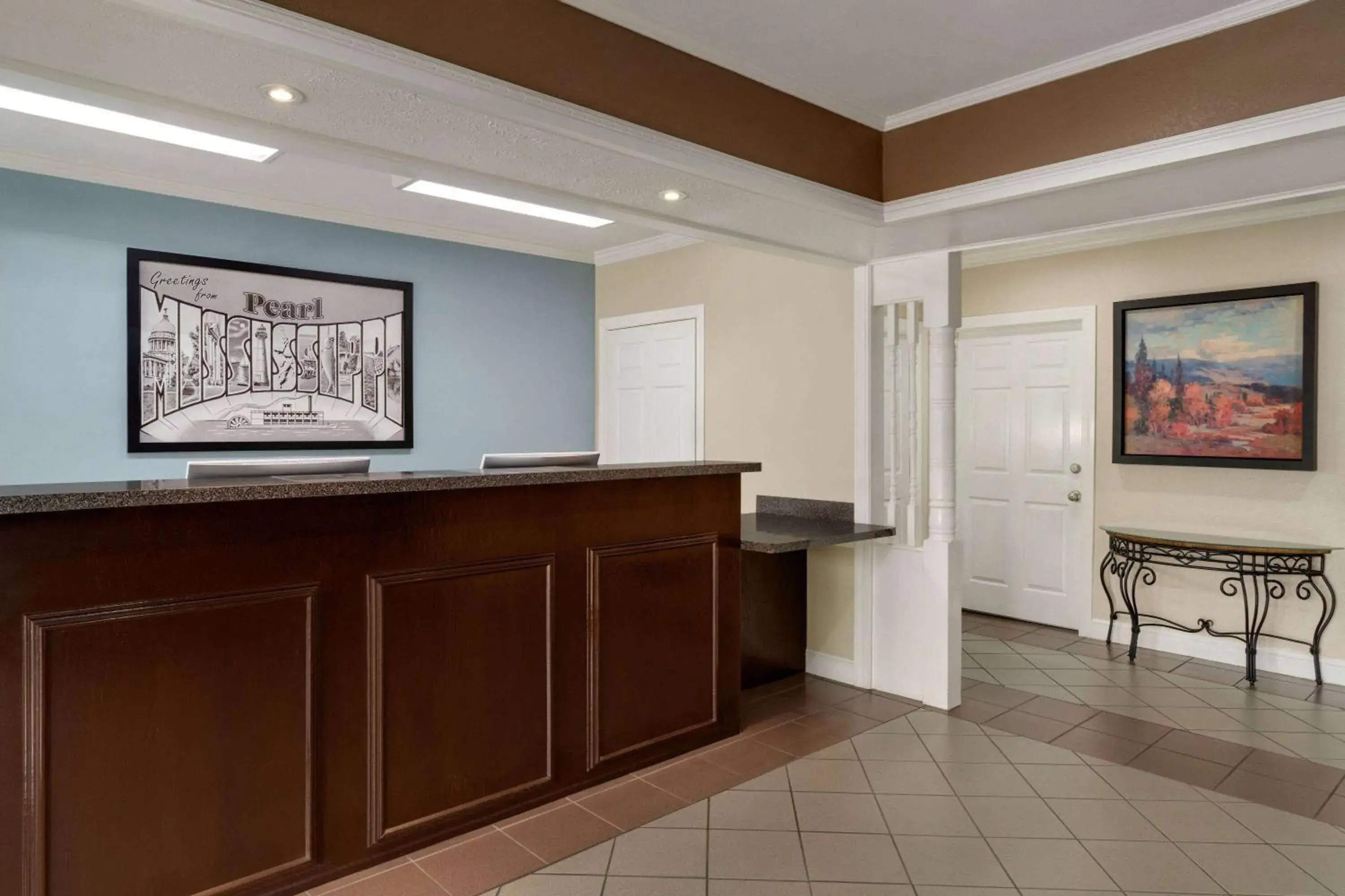 Lobby or reception in Super 8 by Wyndham Pearl/Jackson/East Lobby or reception in Super 8 by Wyndham Pearl/Jackson/East