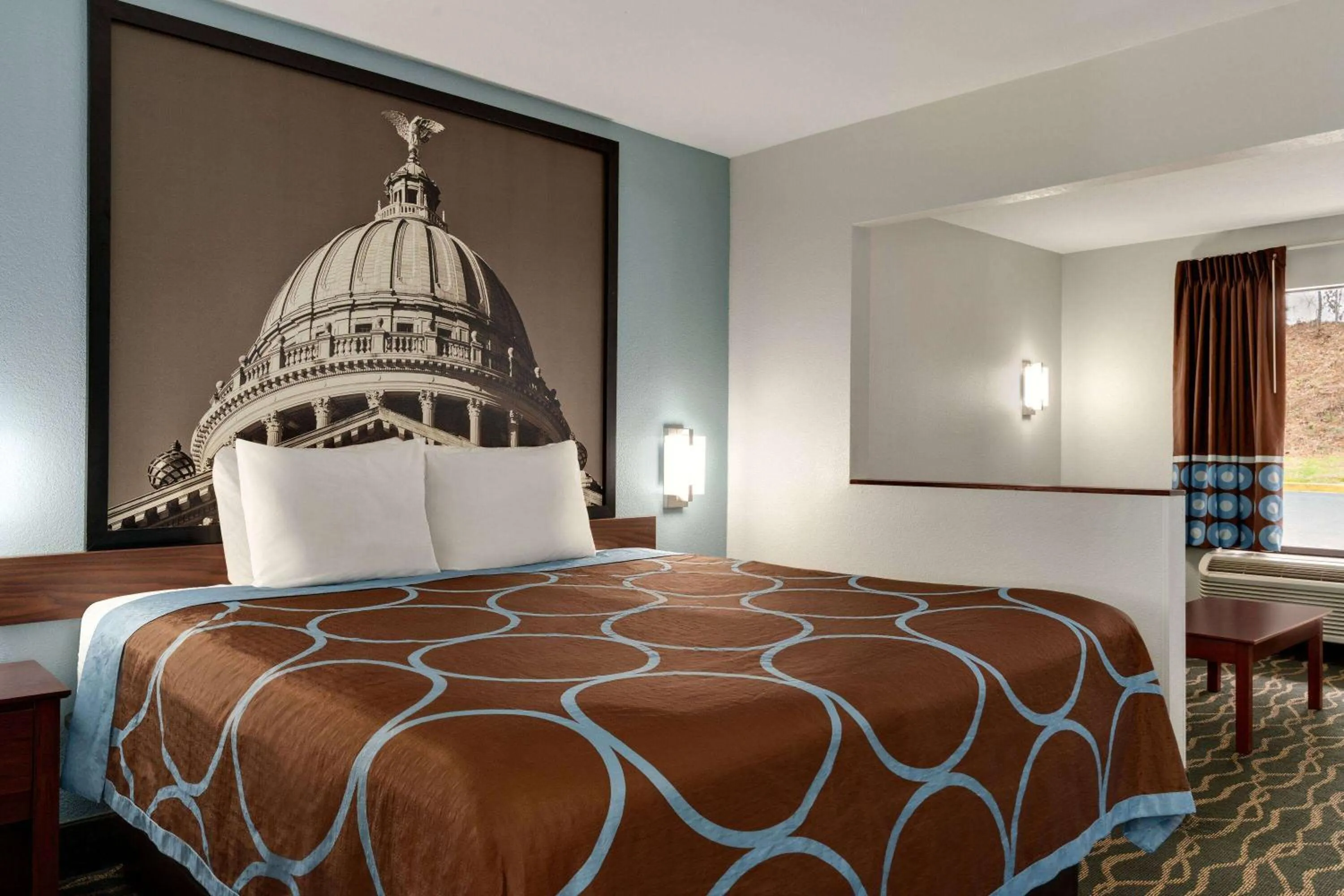 Bed in Super 8 by Wyndham Pearl/Jackson/East