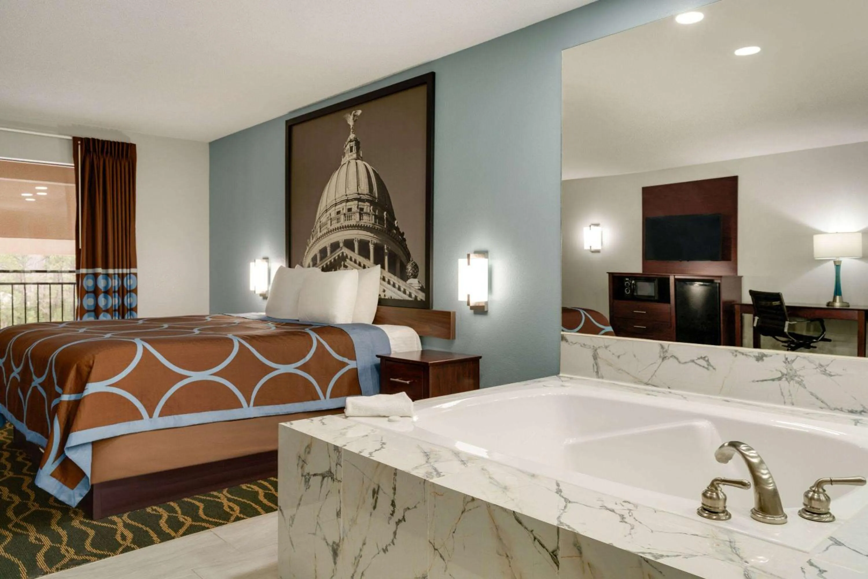 Bed in Super 8 by Wyndham Pearl/Jackson/East