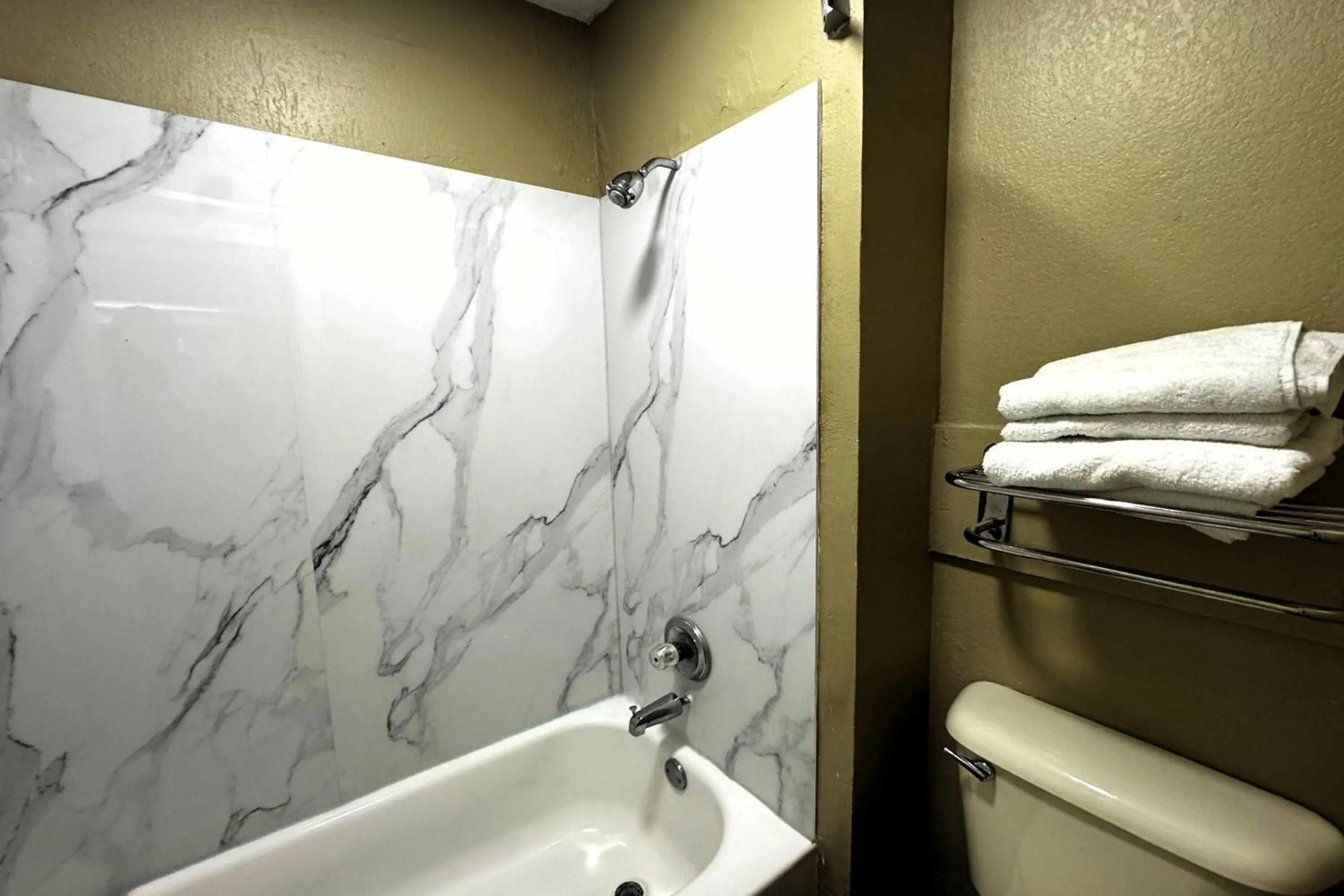 Bathroom in Super 8 by Wyndham Jackson Ridgeland
