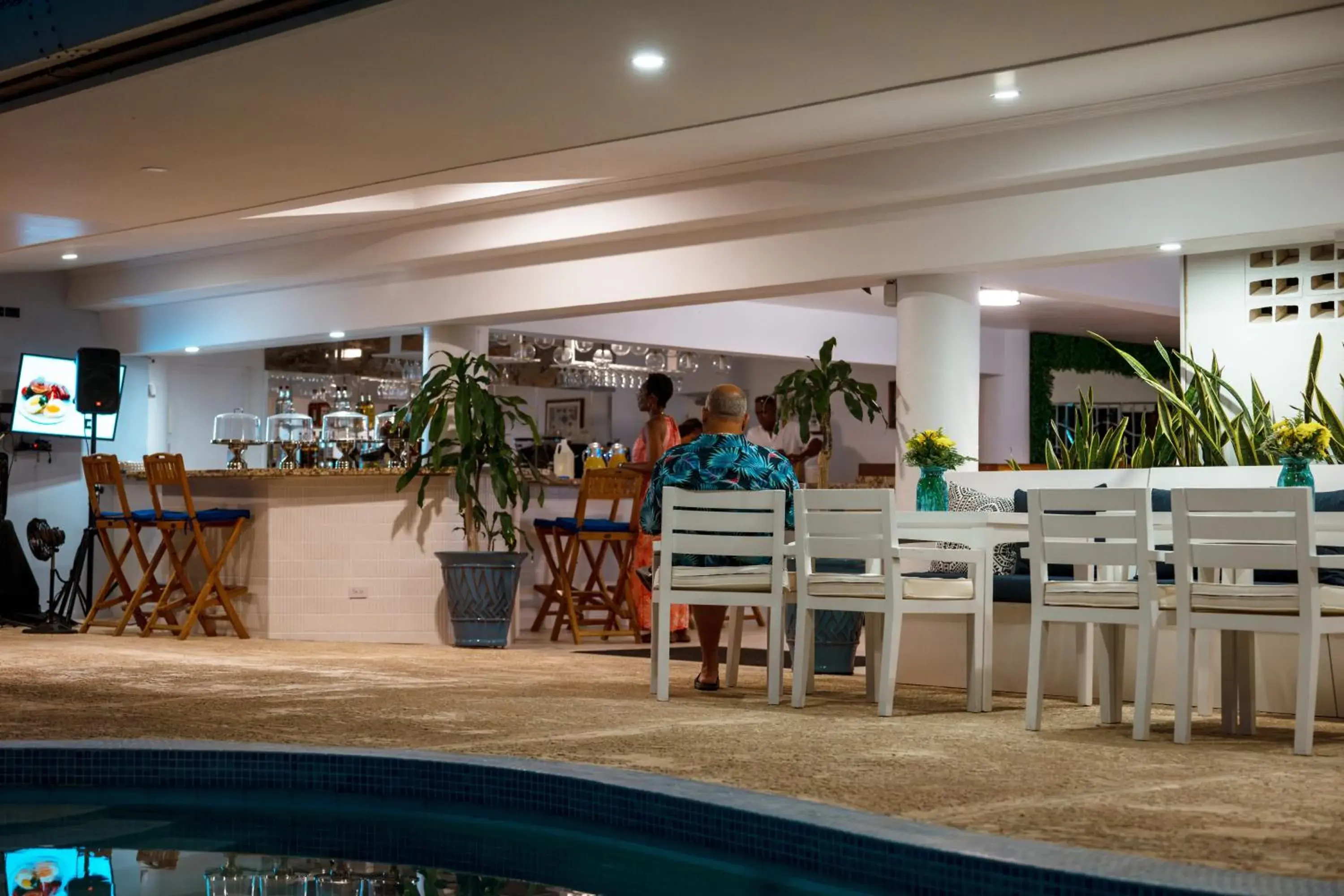 Inner courtyard view in Pirate's Inn Inner courtyard view in Pirate's Inn