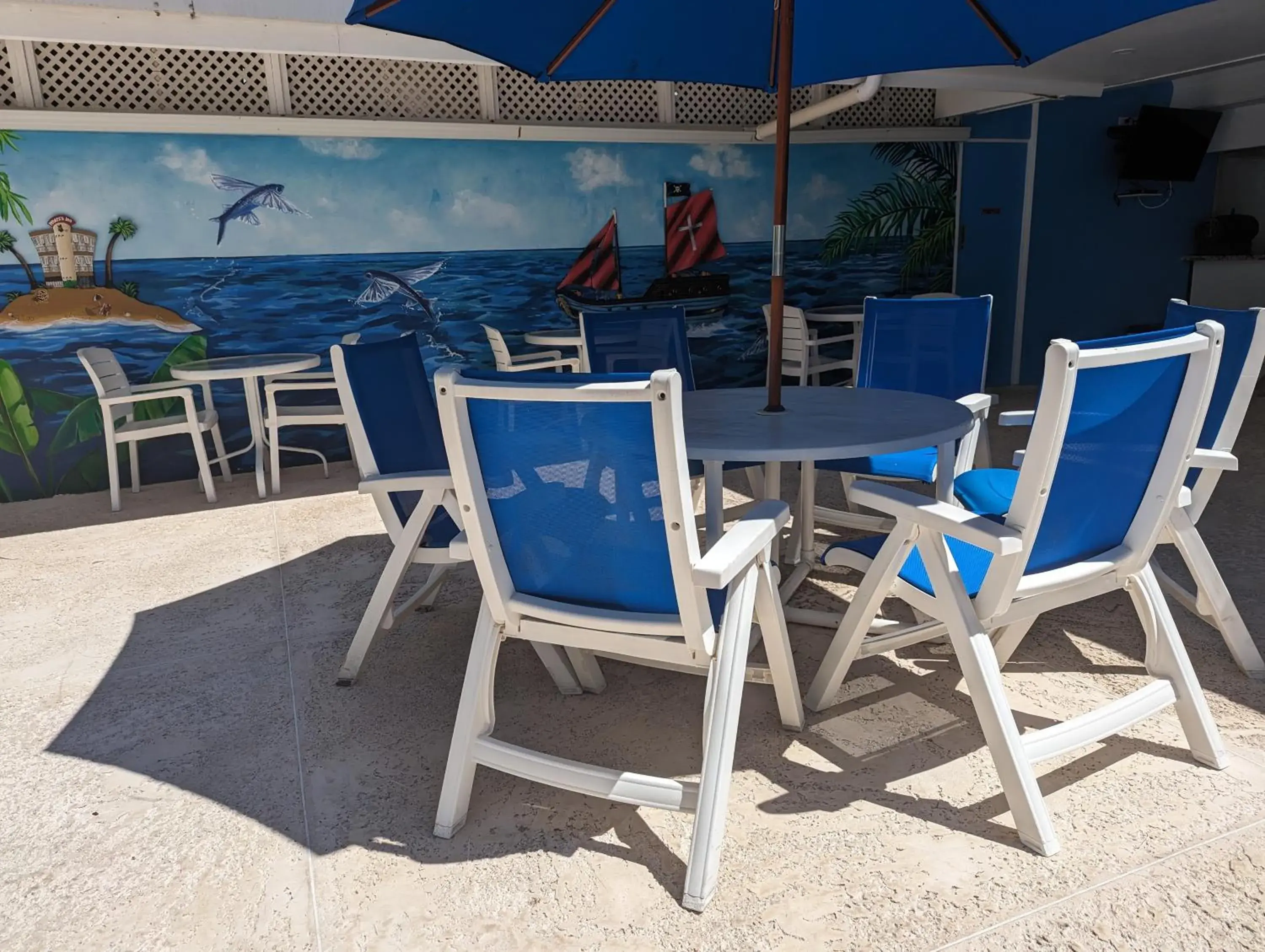 Inner courtyard view in Pirate's Inn Inner courtyard view in Pirate's Inn