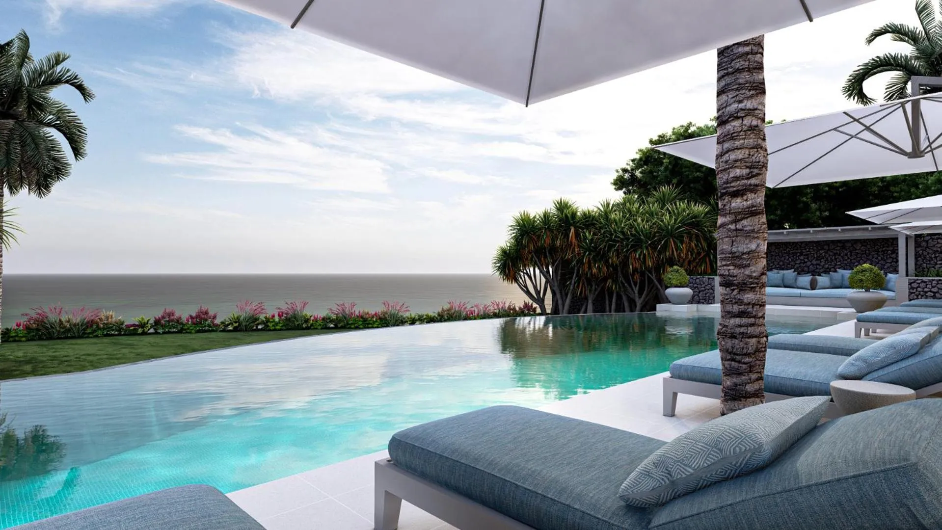 Patio in The Ungasan Clifftop Resort