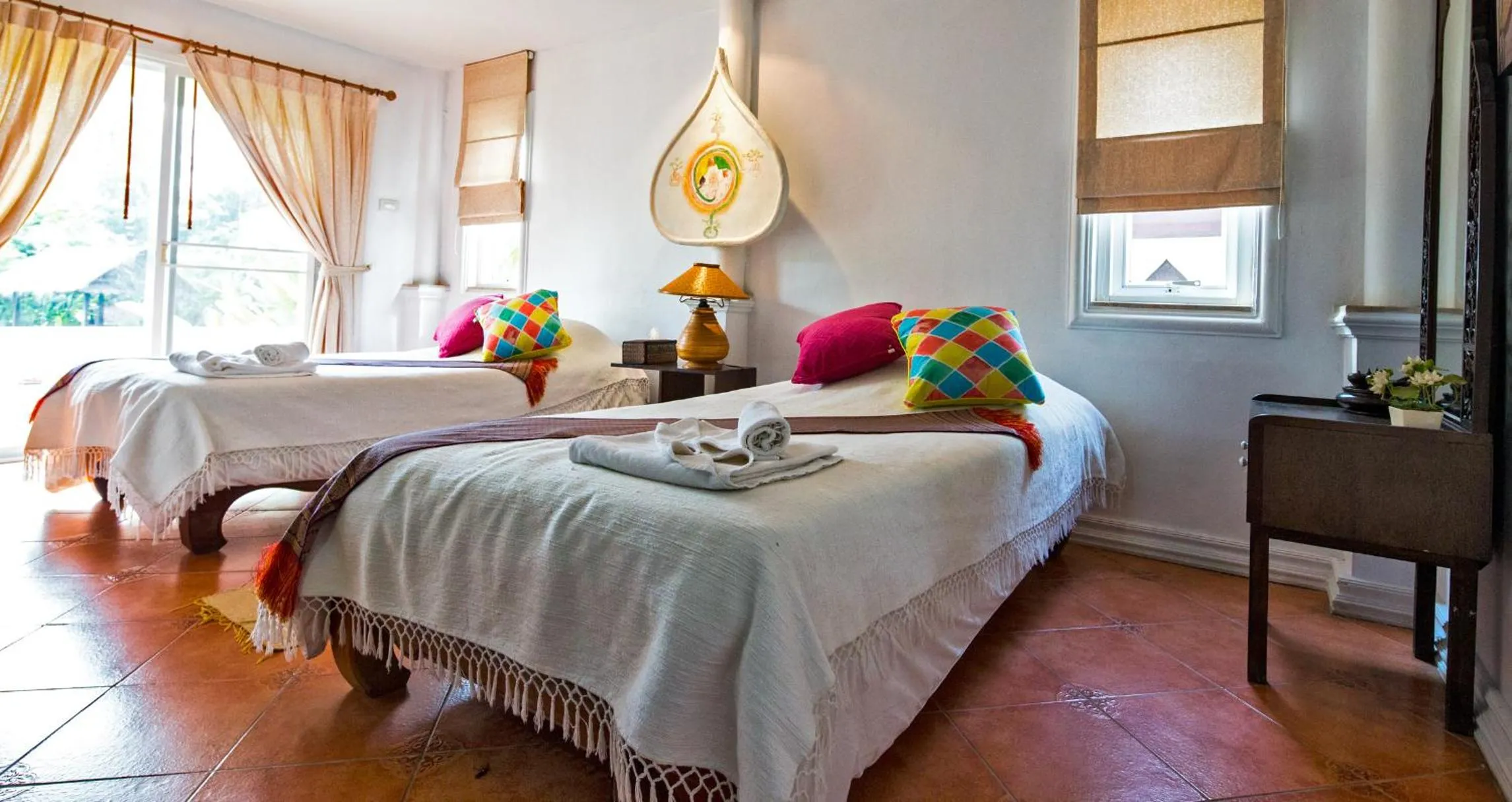 Bed in Ayutthaya Garden River Home