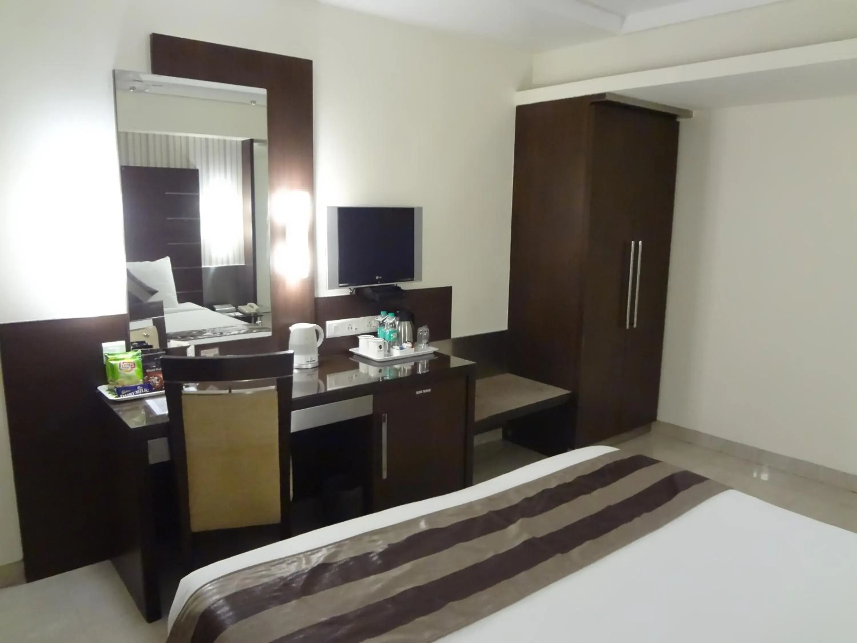 Decorative detail, Bed in Hotel Suba Galaxy Mumbai Decorative detail, Bed in Hotel Suba Galaxy Mumbai