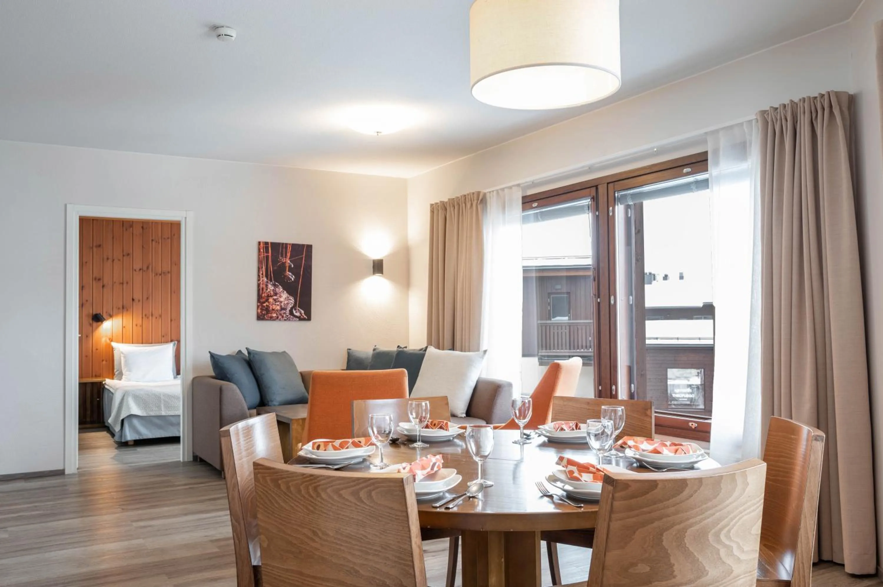 Seating area in Ski-Inn RukaVillage