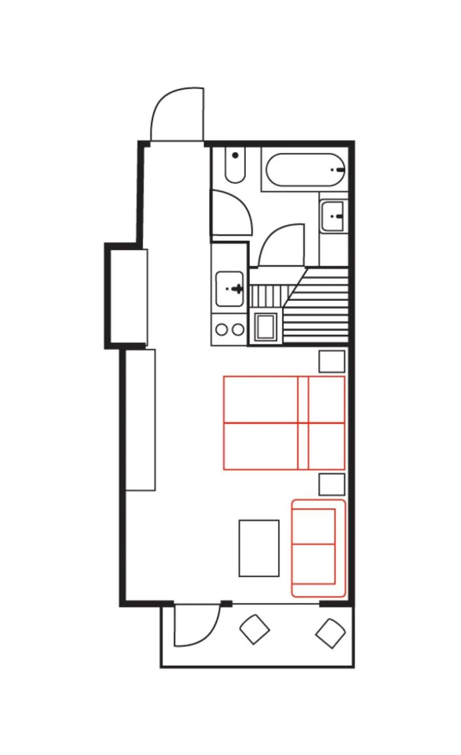 Floor plan in Ski-Inn RukaVillage