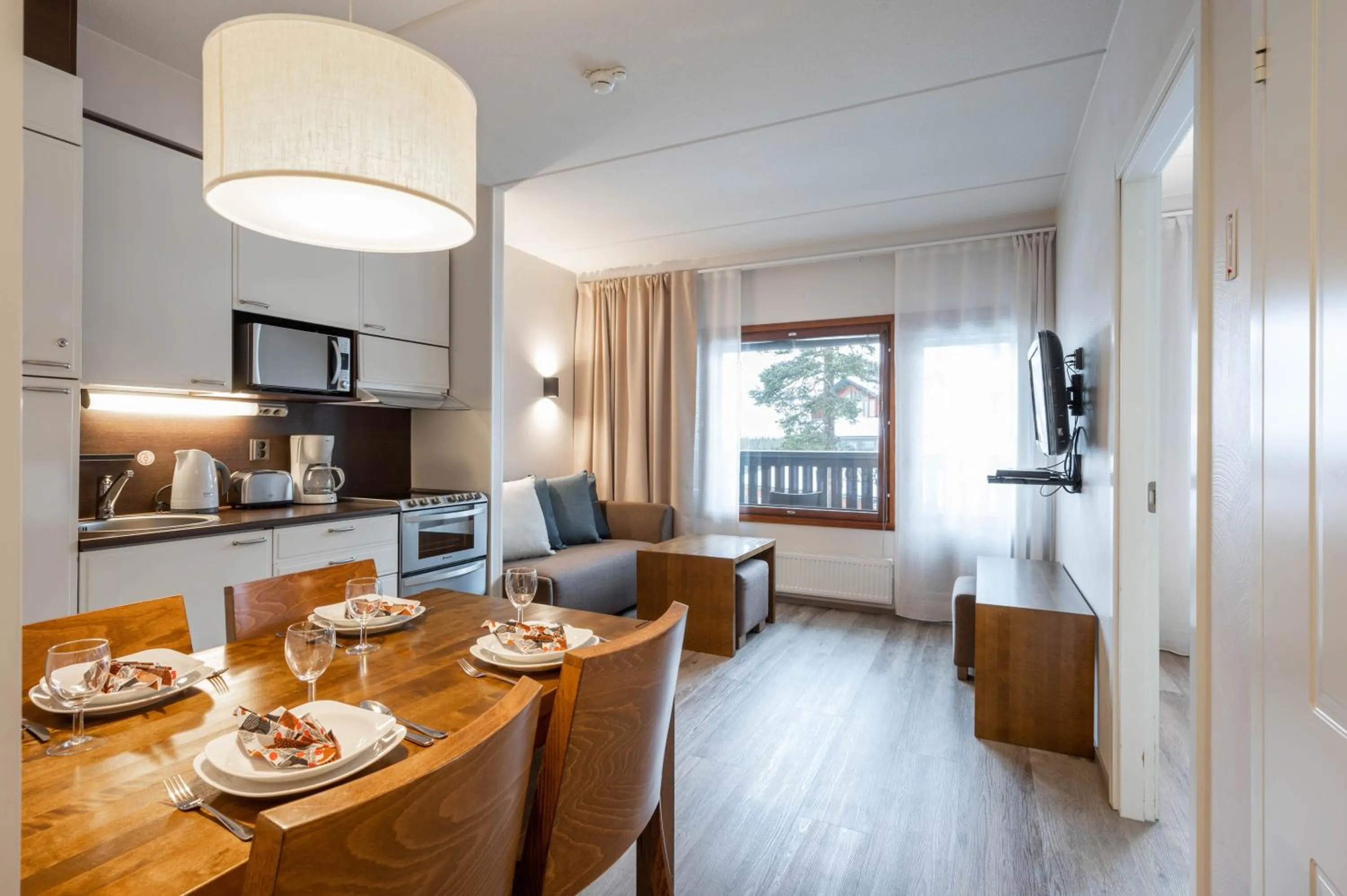 Seating area in Ski-Inn RukaVillage