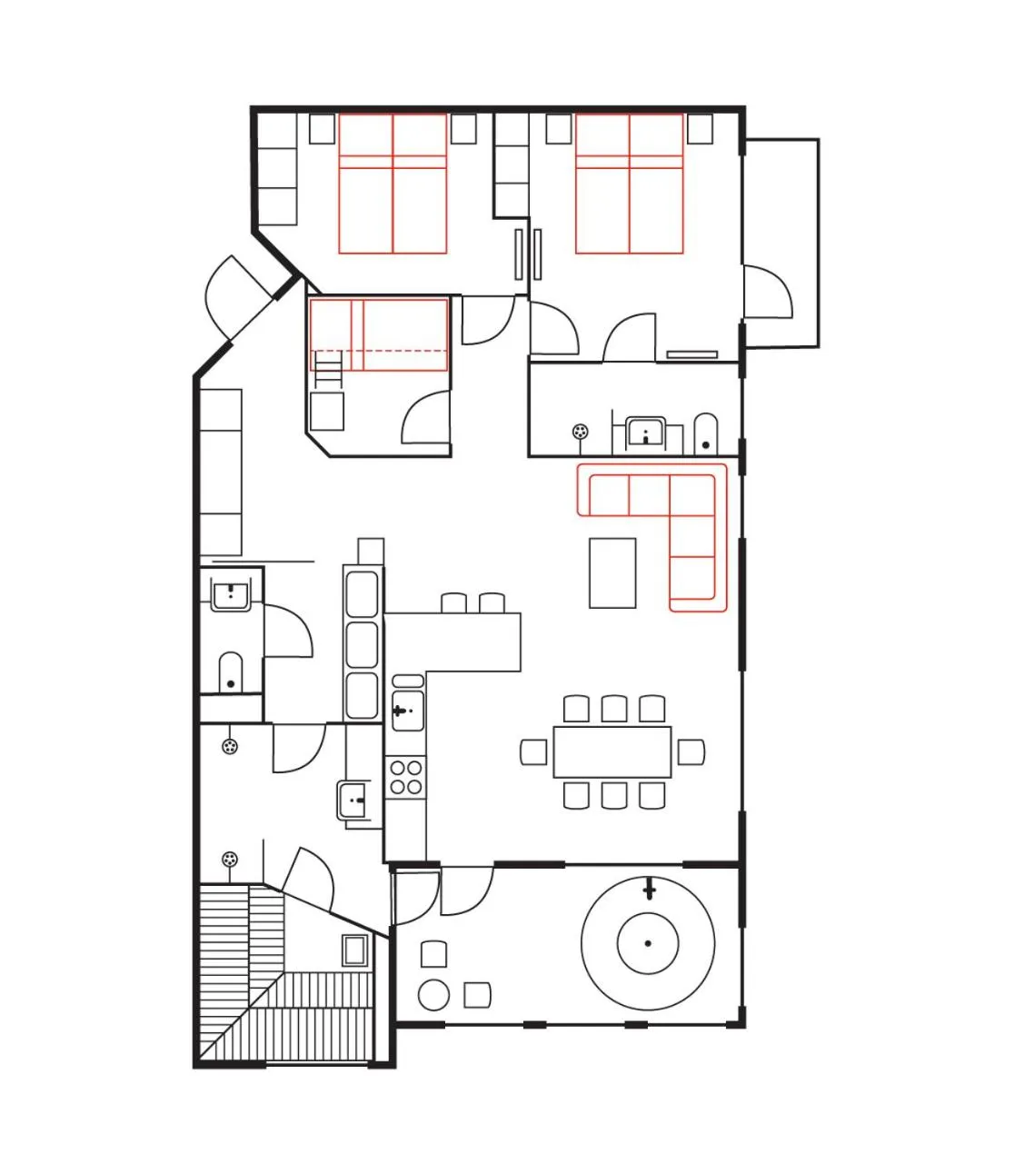 Floor plan in Ski-Inn RukaVillage