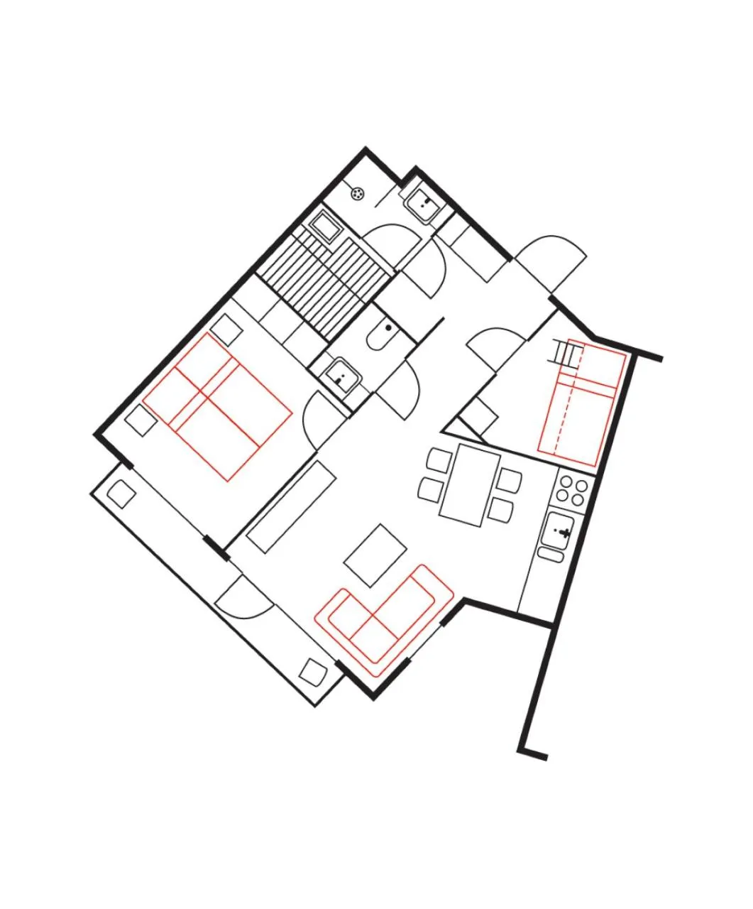 Floor plan in Ski-Inn RukaVillage