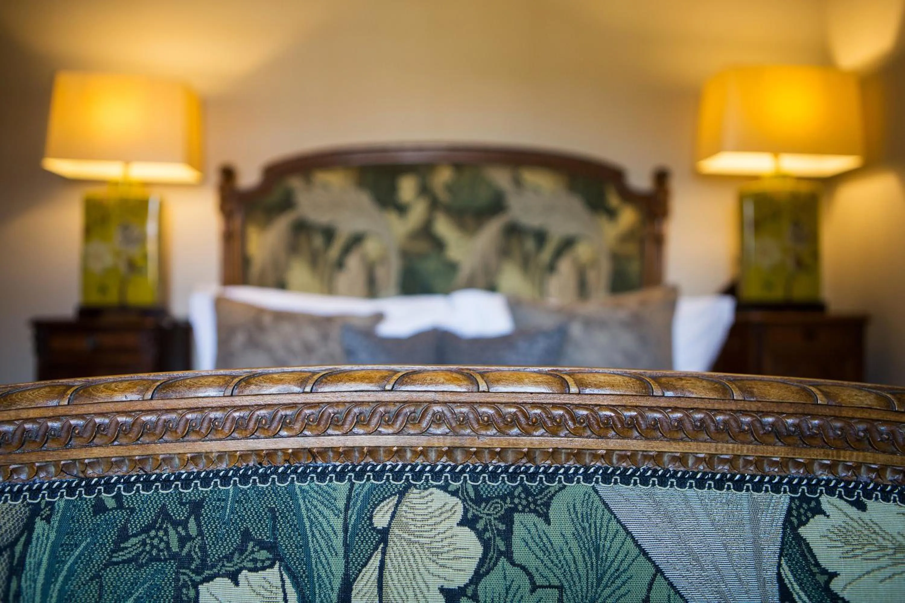 Bed in Grays Court Hotel