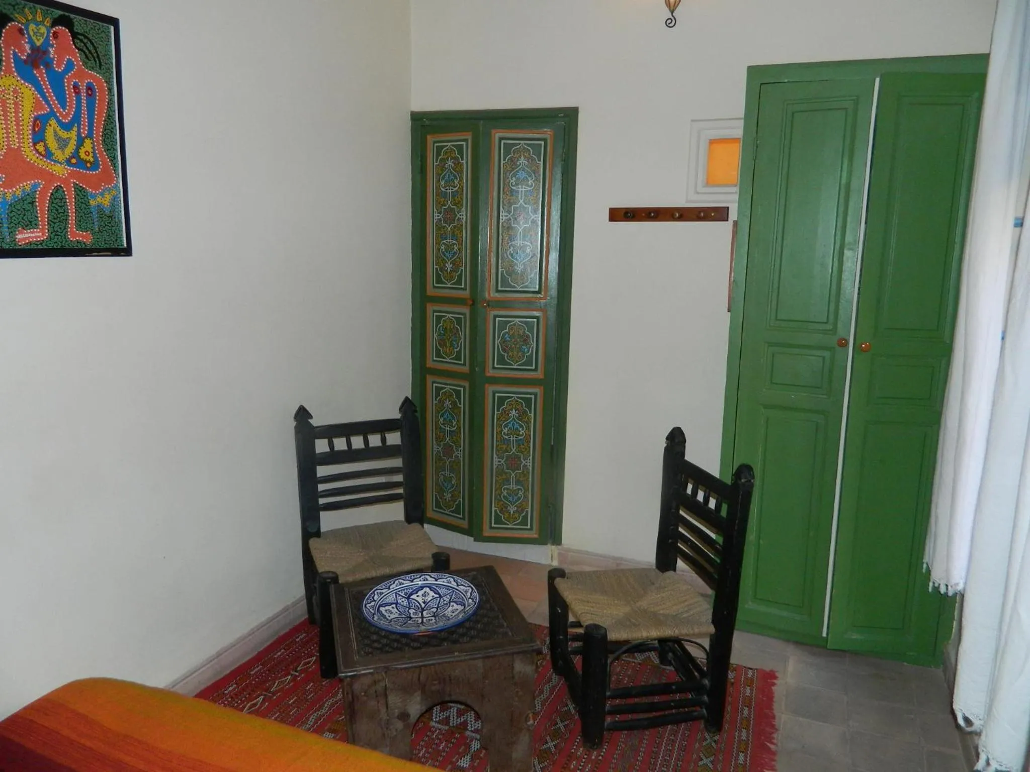 Seating area in Les Matins Bleus