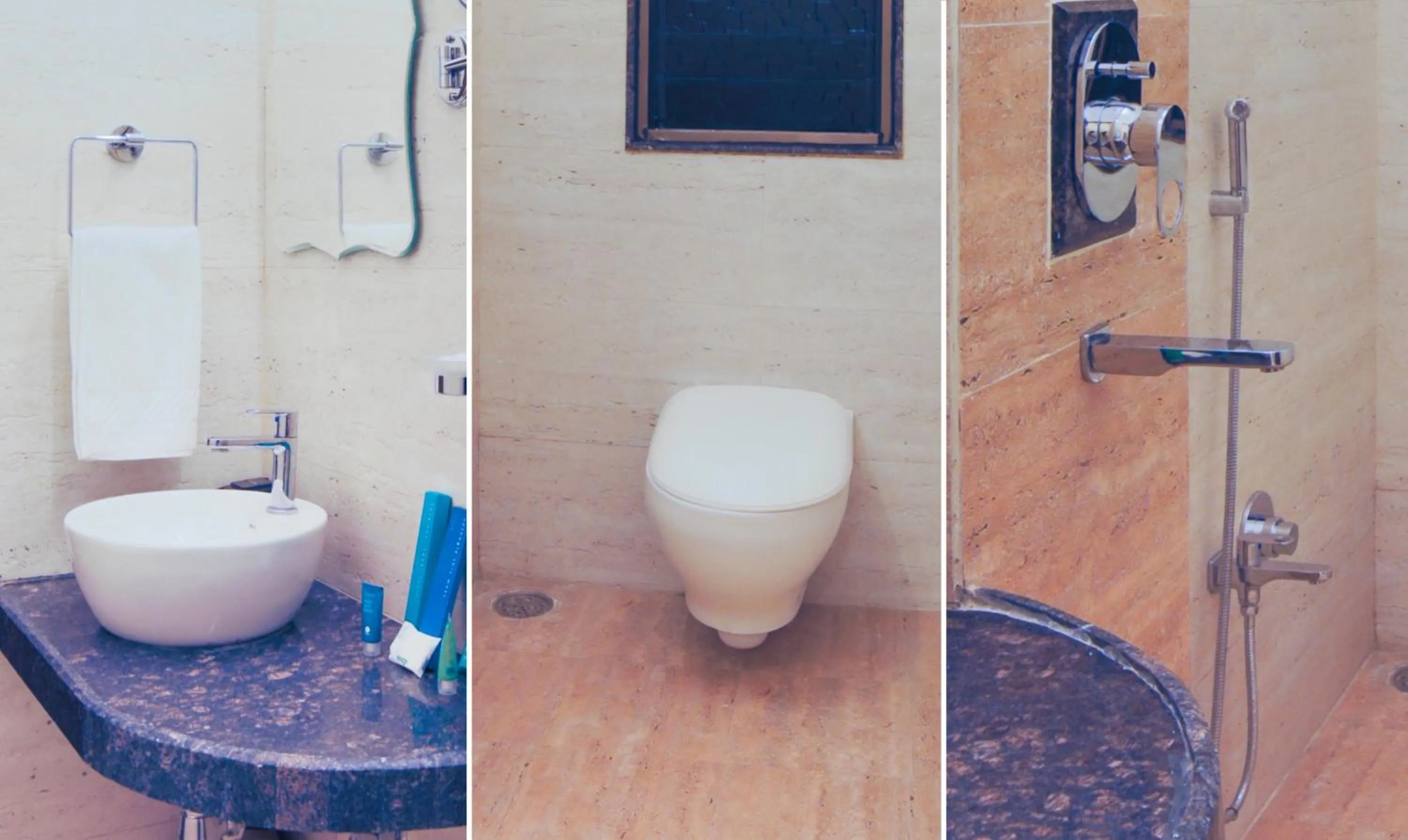 Toilet in Treebo Chalets, Nagpur Airport