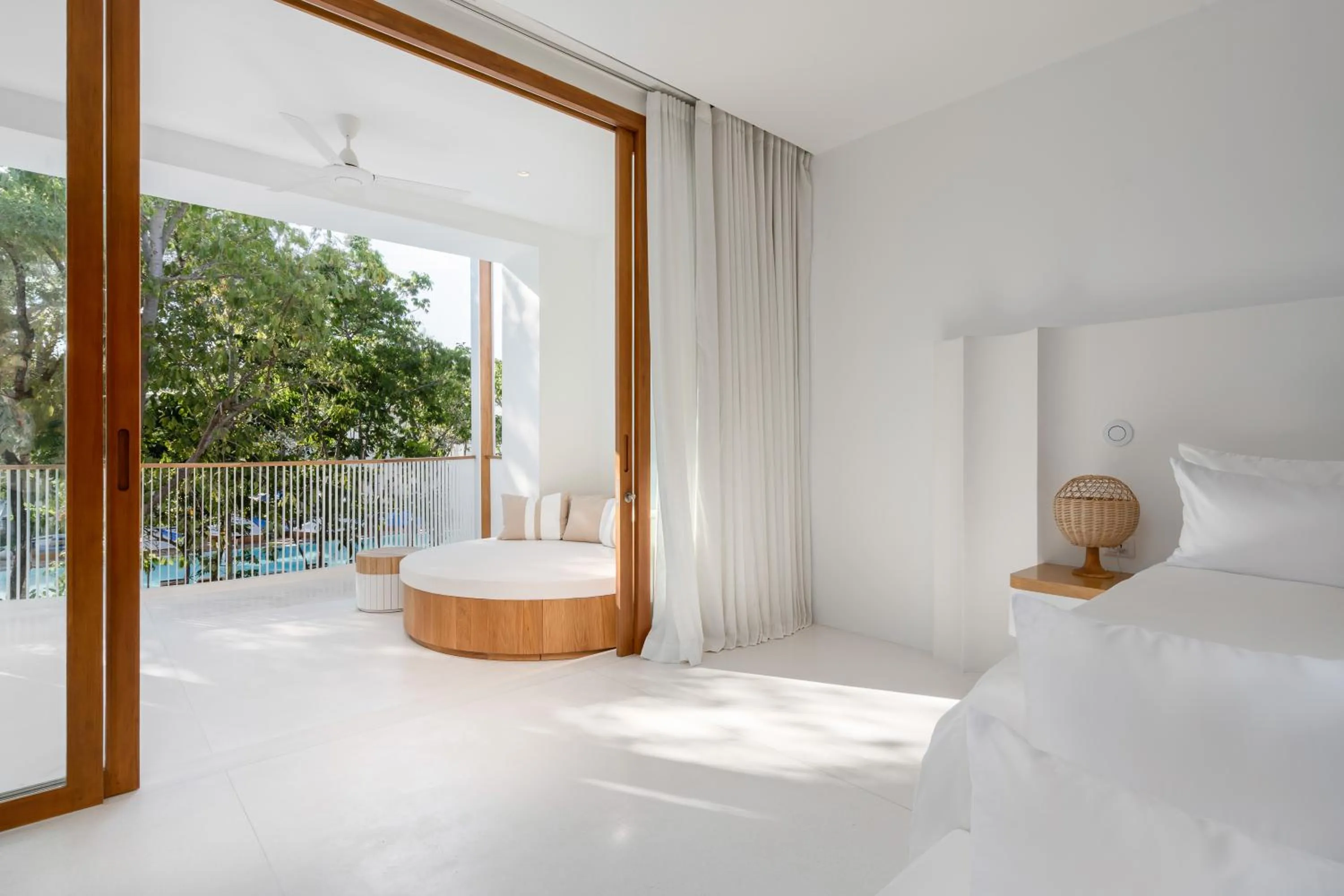 View (from property/room), Bed in SALA Samui Chaweng Beach Resort