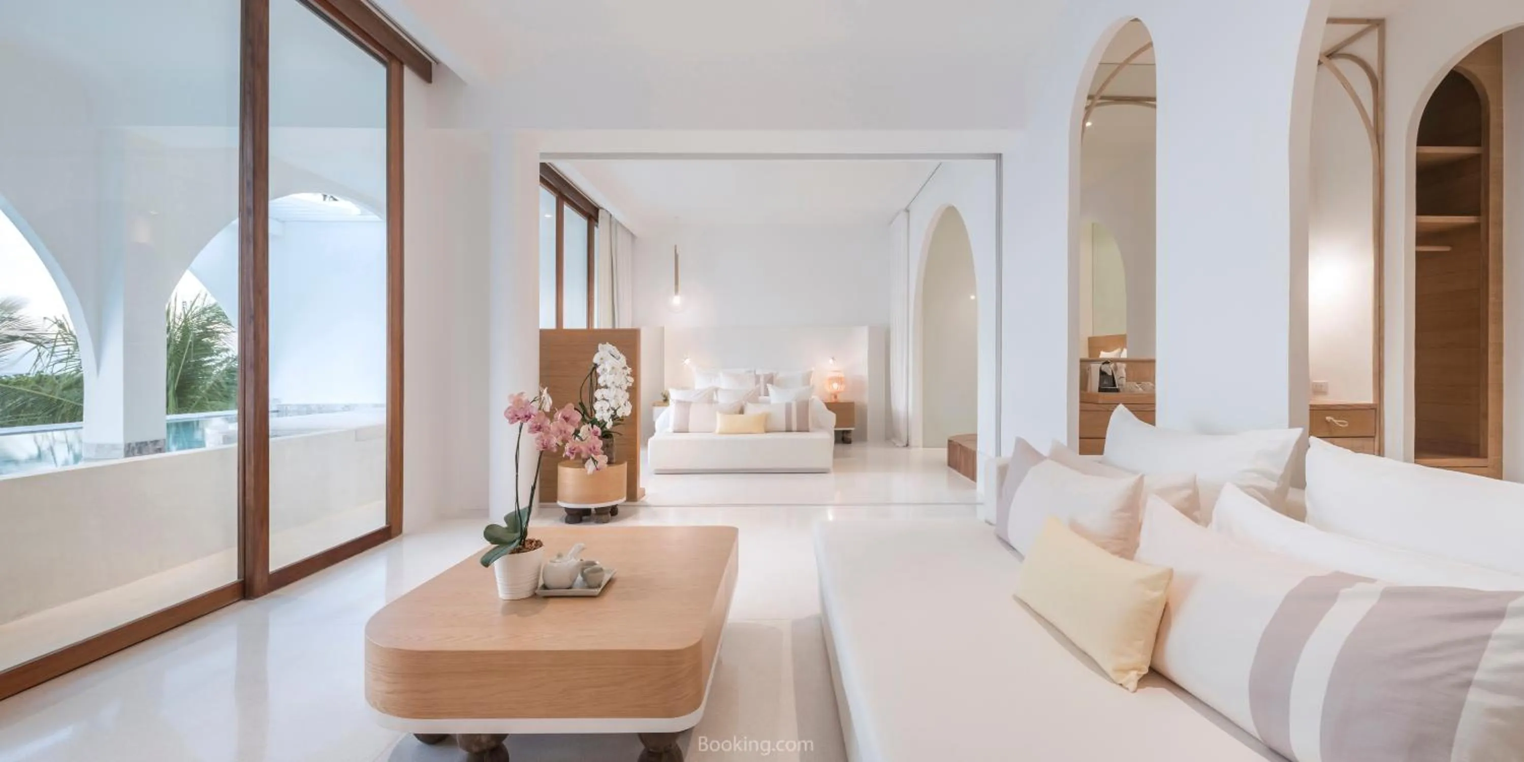 Living room, Bed in SALA Samui Chaweng Beach Resort