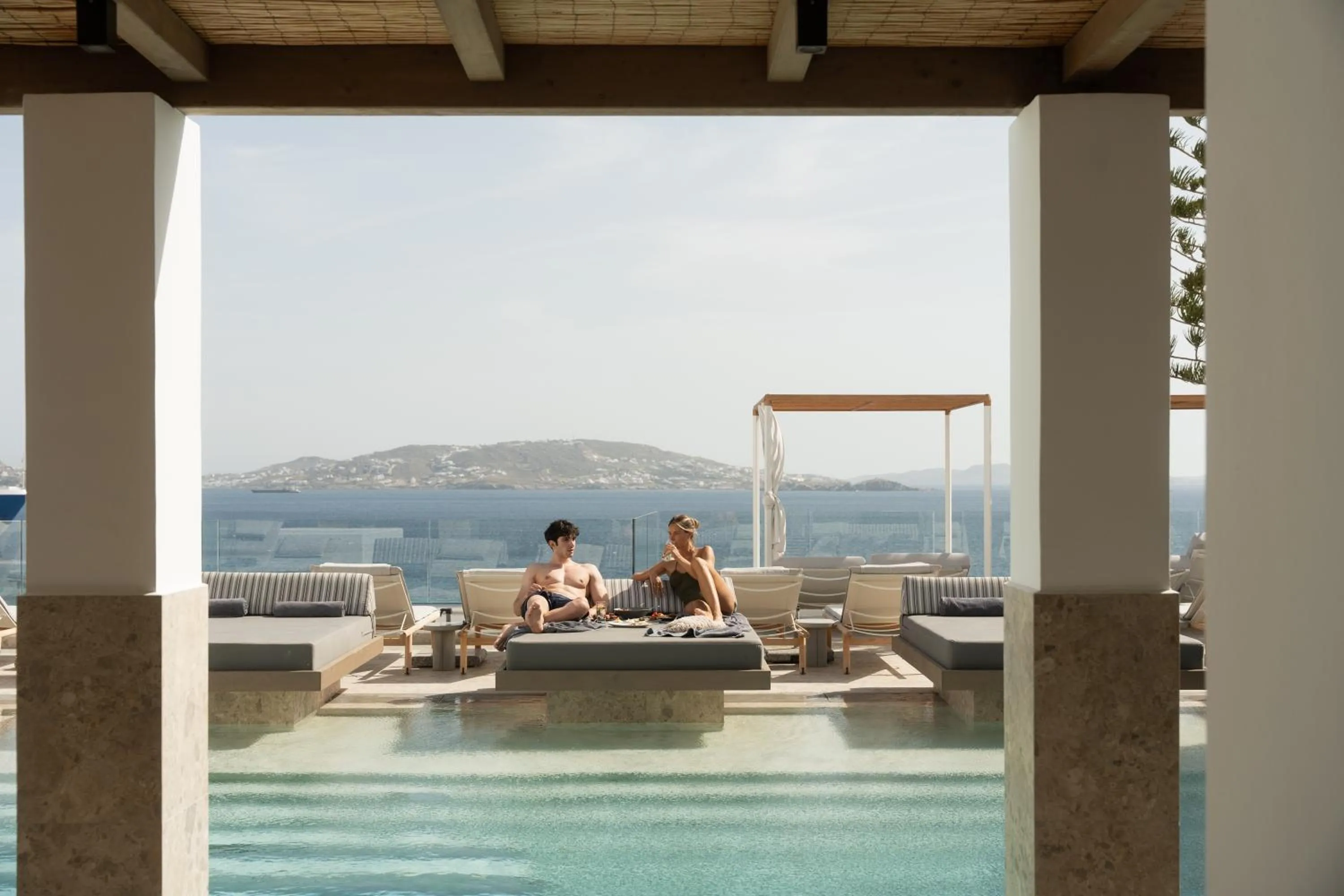 Swimming pool in Grace Mykonos