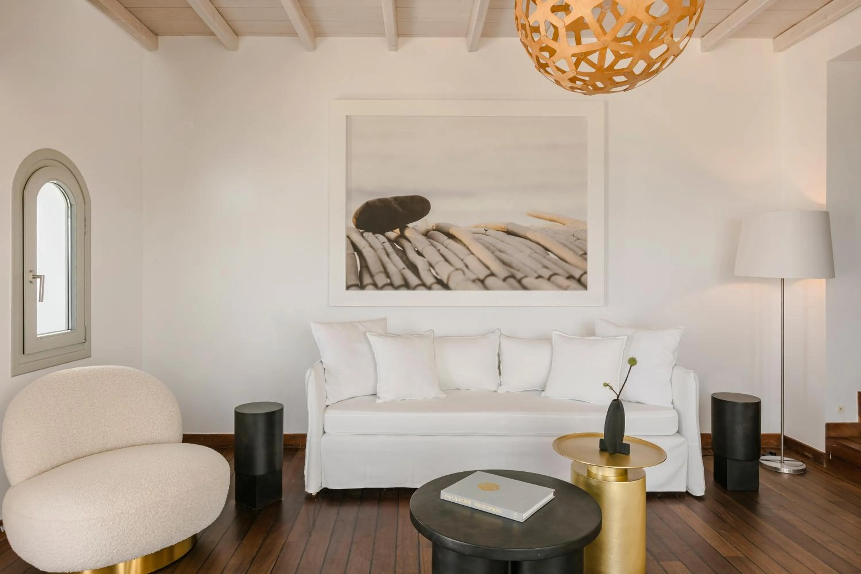 Living room in Grace Mykonos