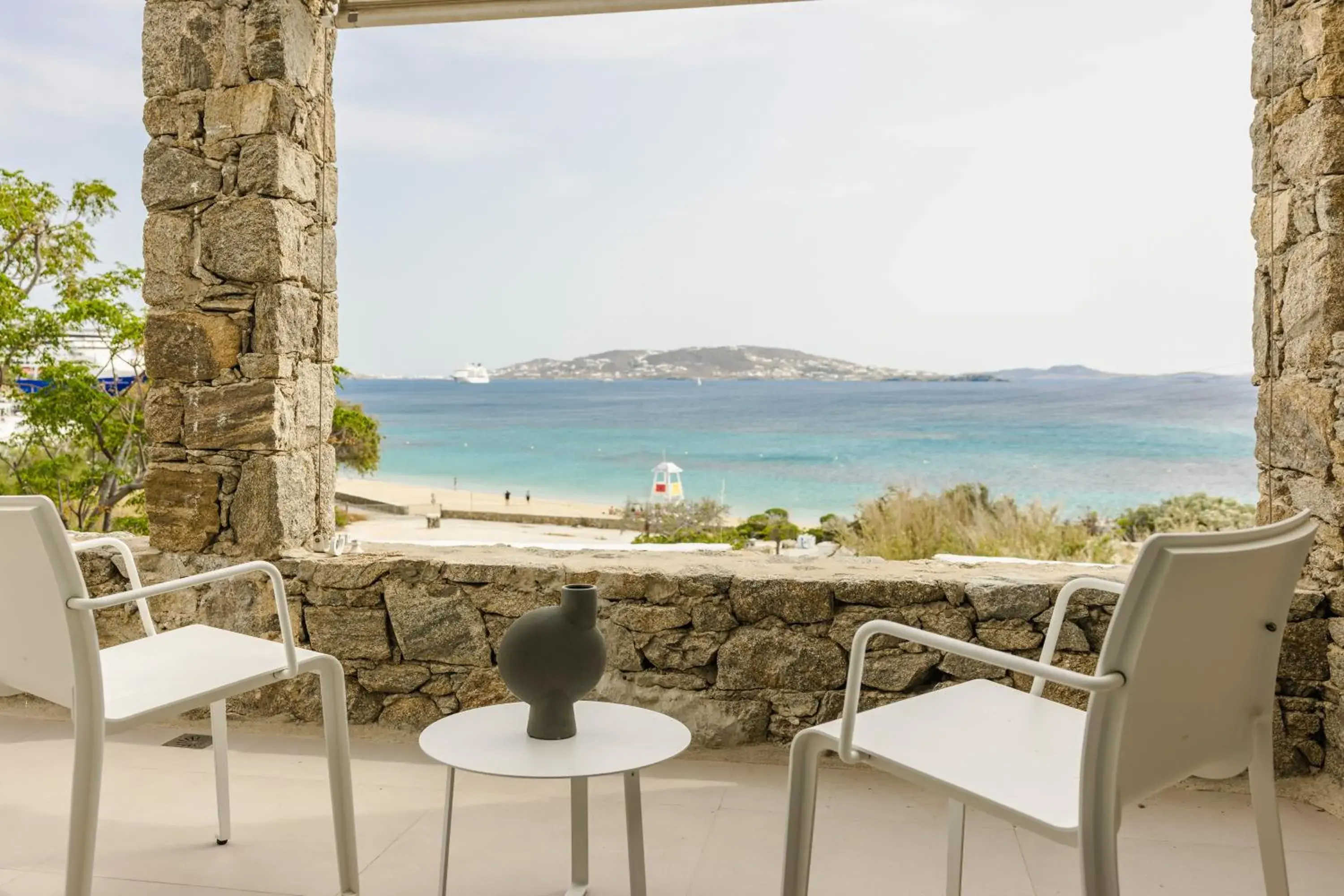 Sea view in Grace Mykonos Sea view in Grace Mykonos