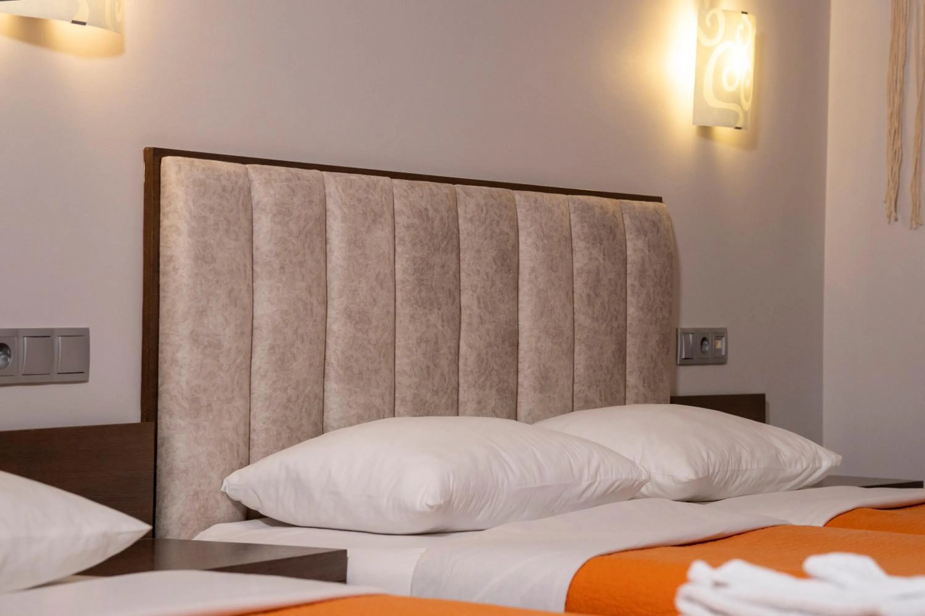 Bed in Hotel Epavlis Eleftheriadi