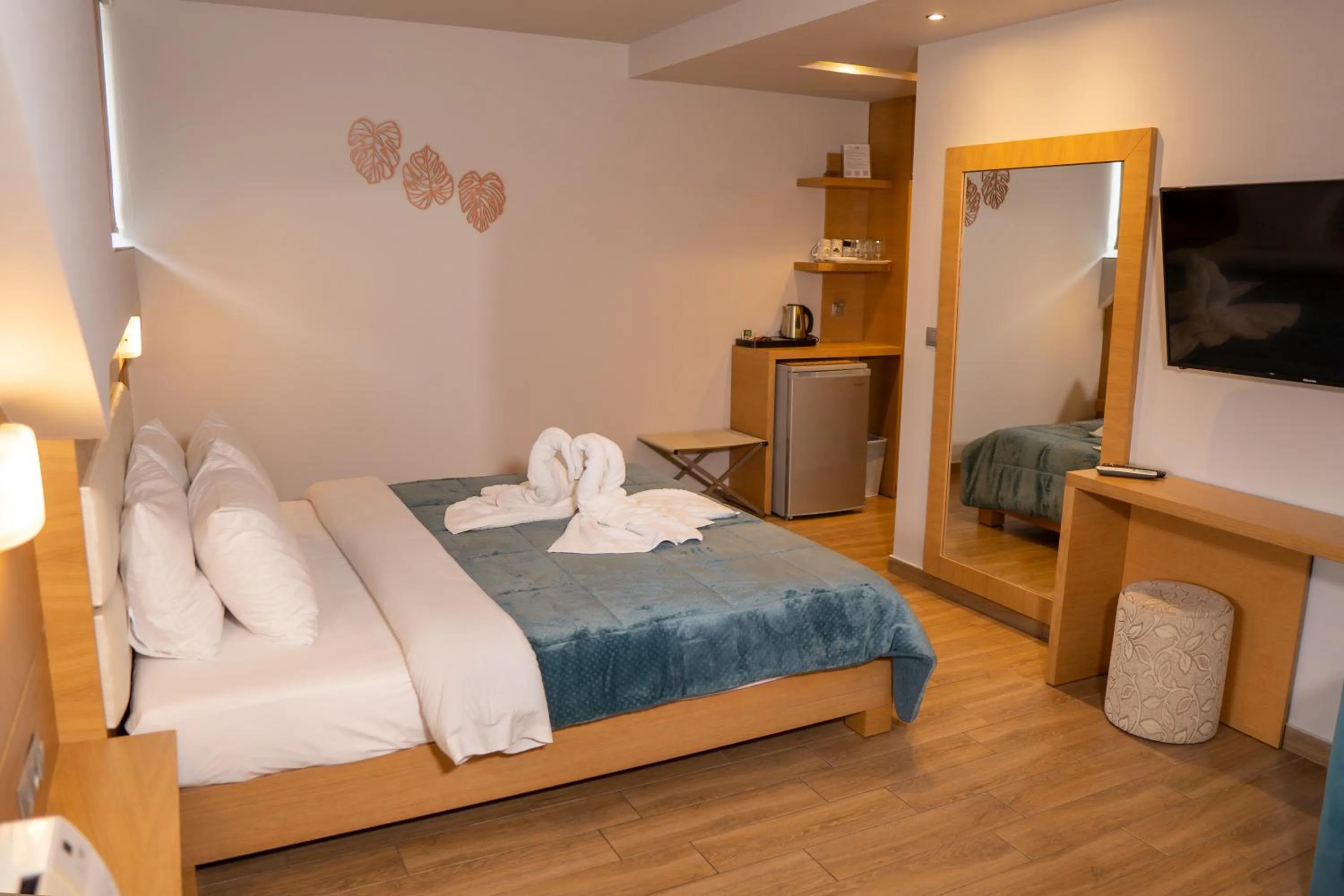 Bed in Hotel Epavlis Eleftheriadi