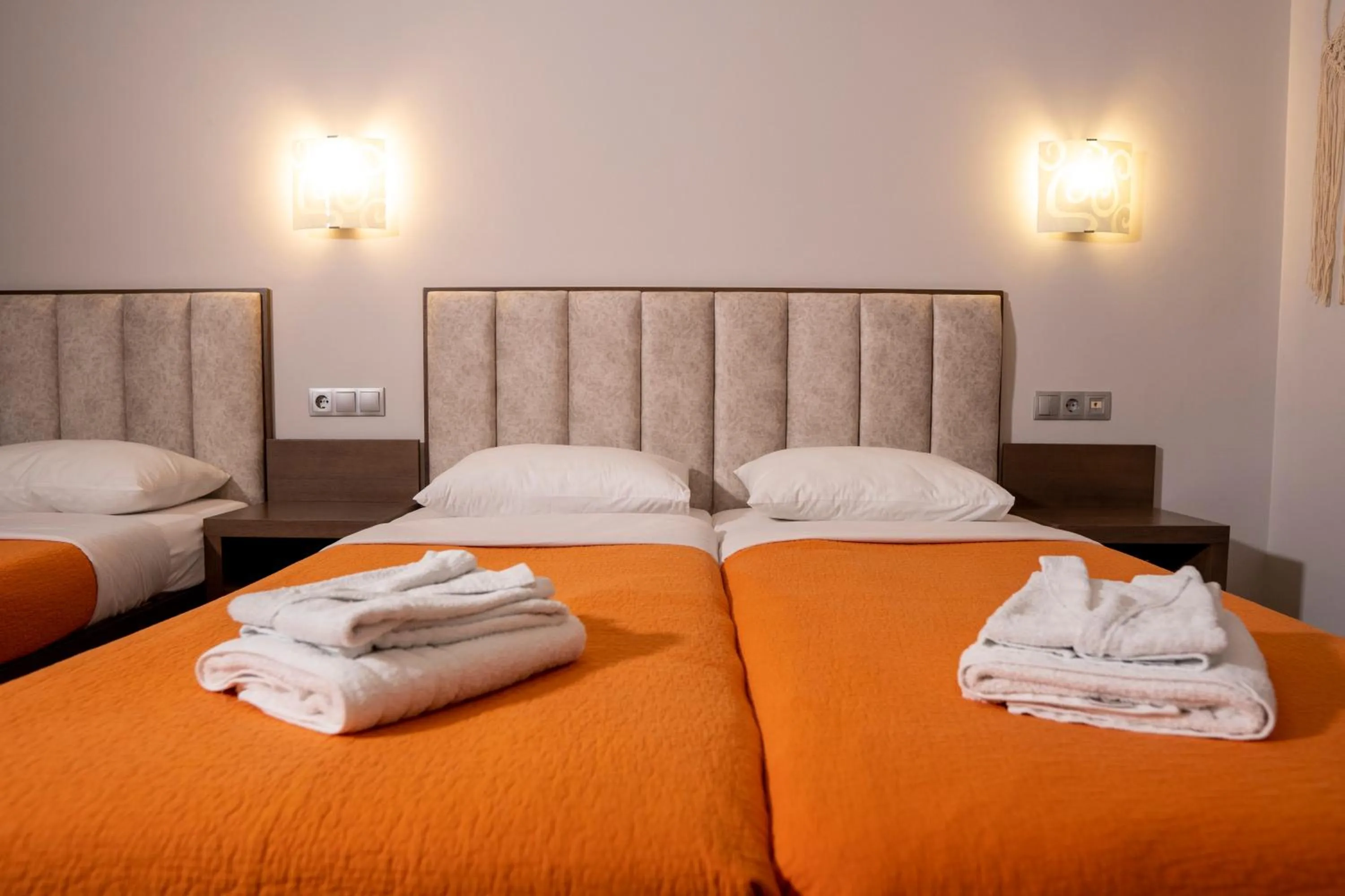 Bed in Hotel Epavlis Eleftheriadi