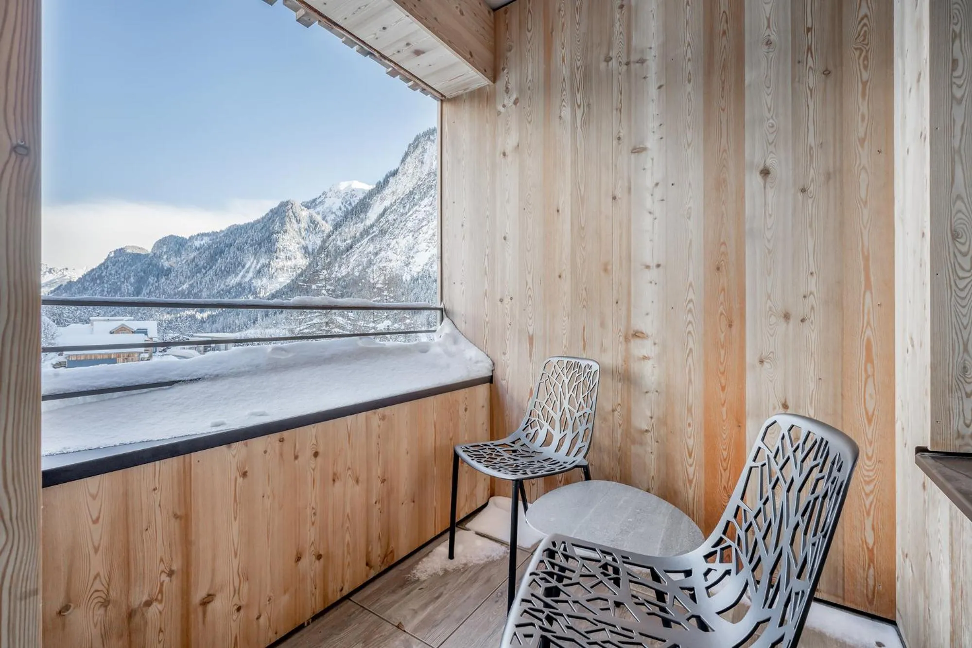 Balcony/Terrace in Alpenhotel Zimba