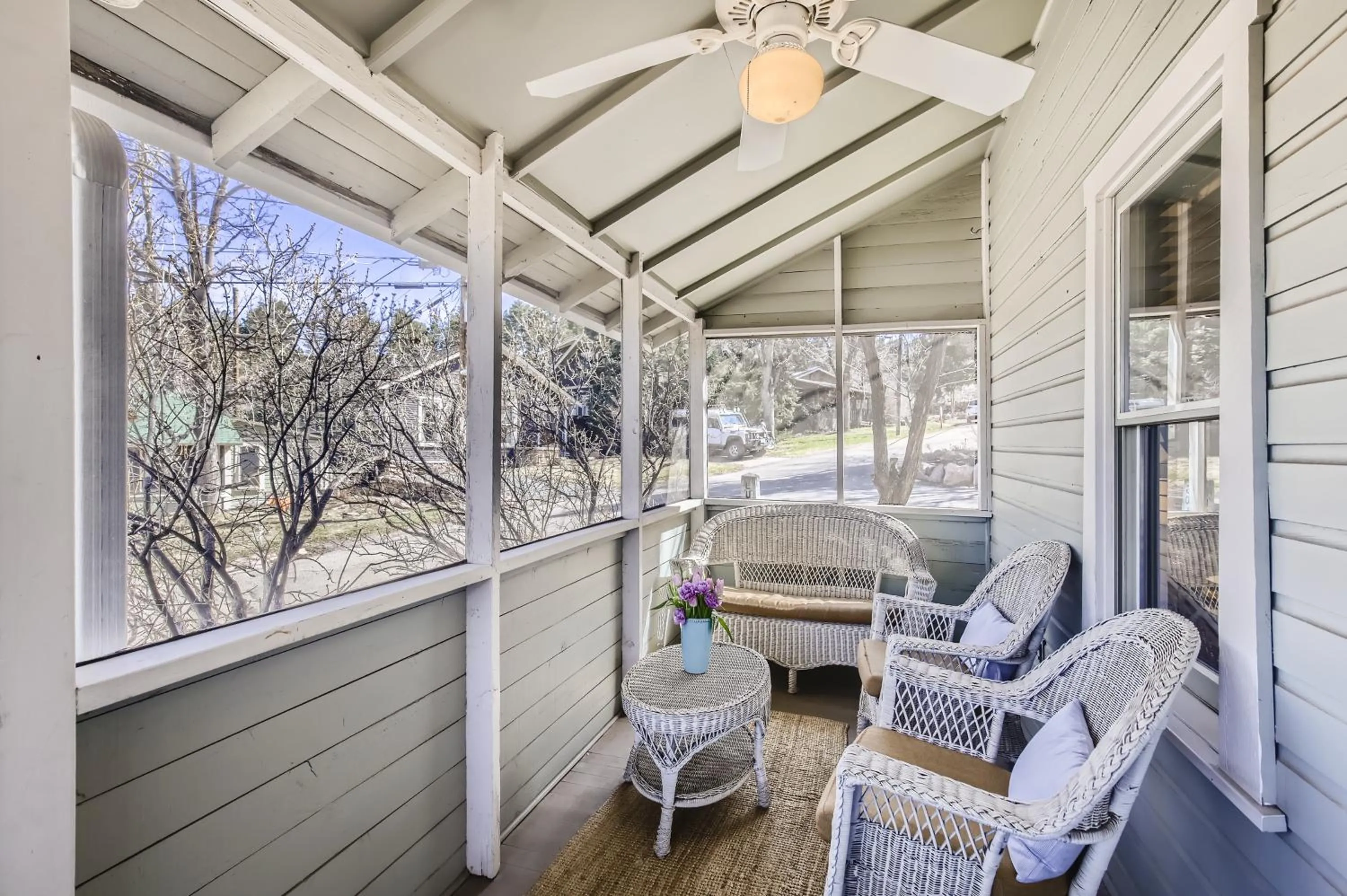 Patio in Colorado Chautauqua Cottages