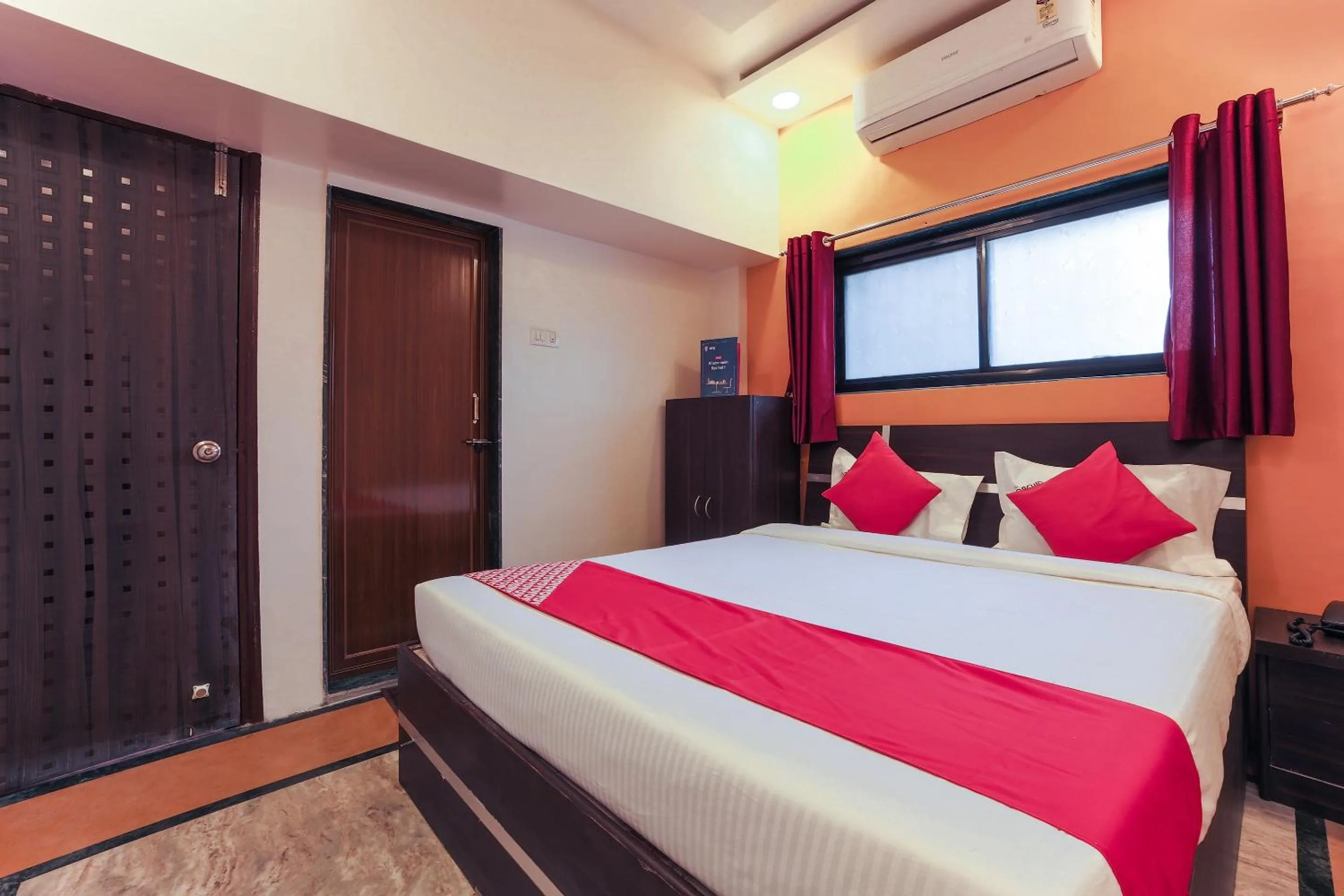 Bedroom, Bed in Hotel O The Orchid Guest House Near khadki Bazaar