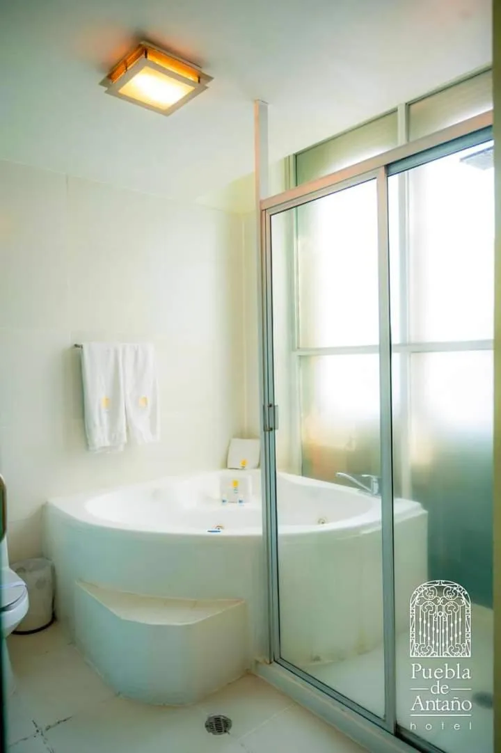 Shower in Hotel Puebla de Antaño