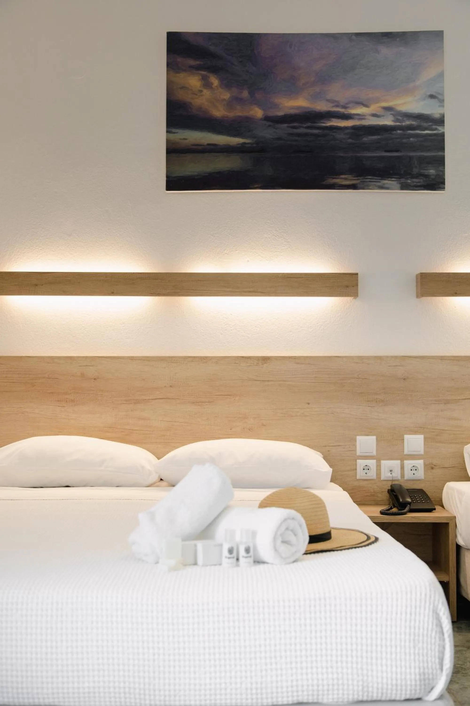 Bed in Calma Beach Hotel