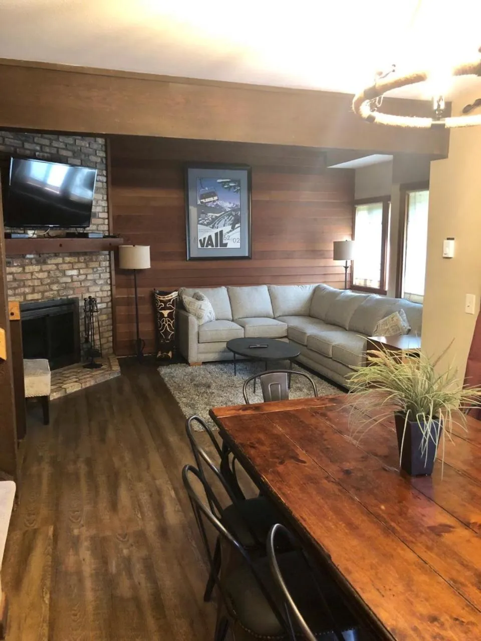 Living room in Vail Racquet Club Mountain Resort