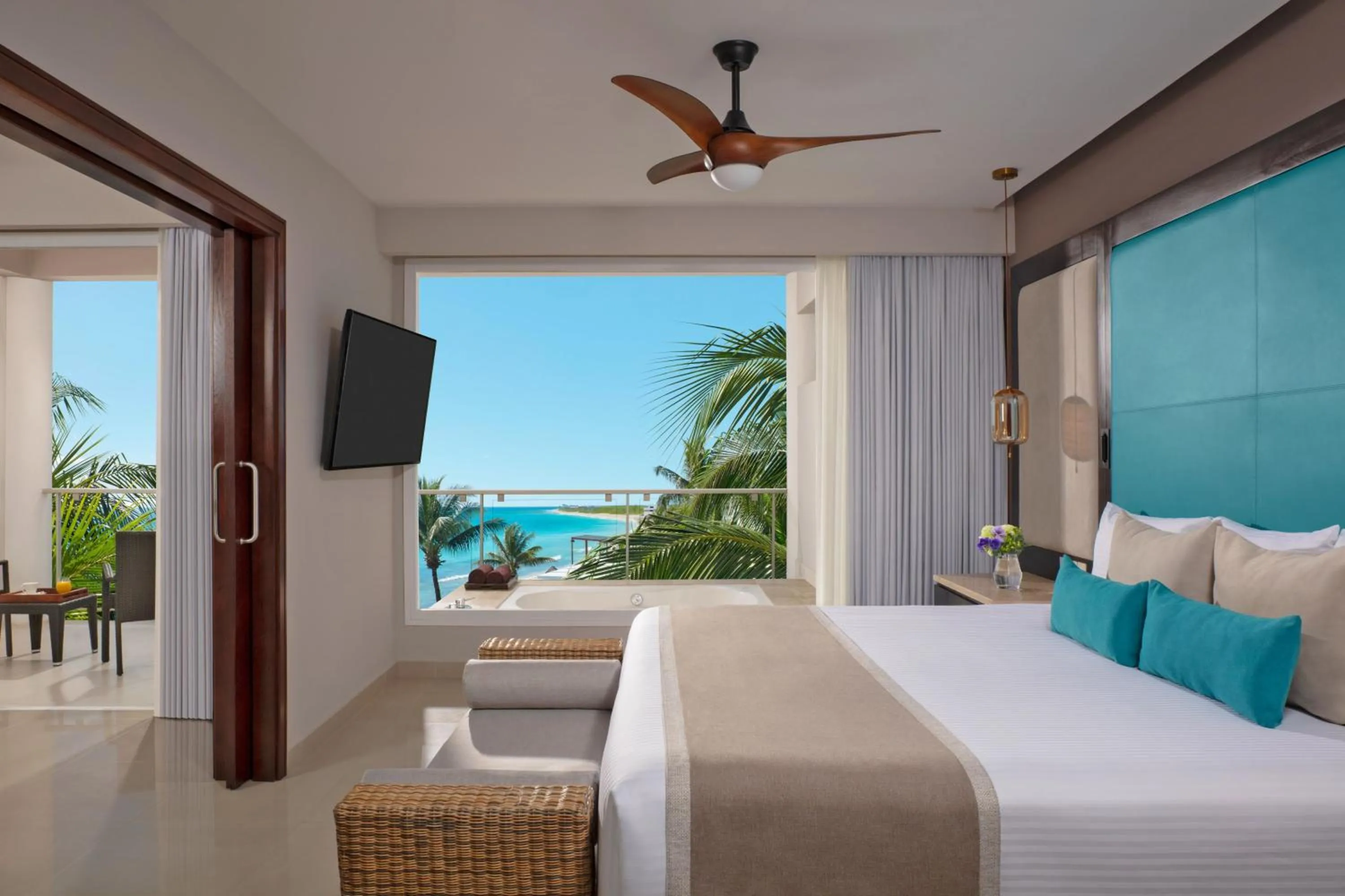 Bedroom, Bed in Dreams Jade Resort & Spa - All Inclusive