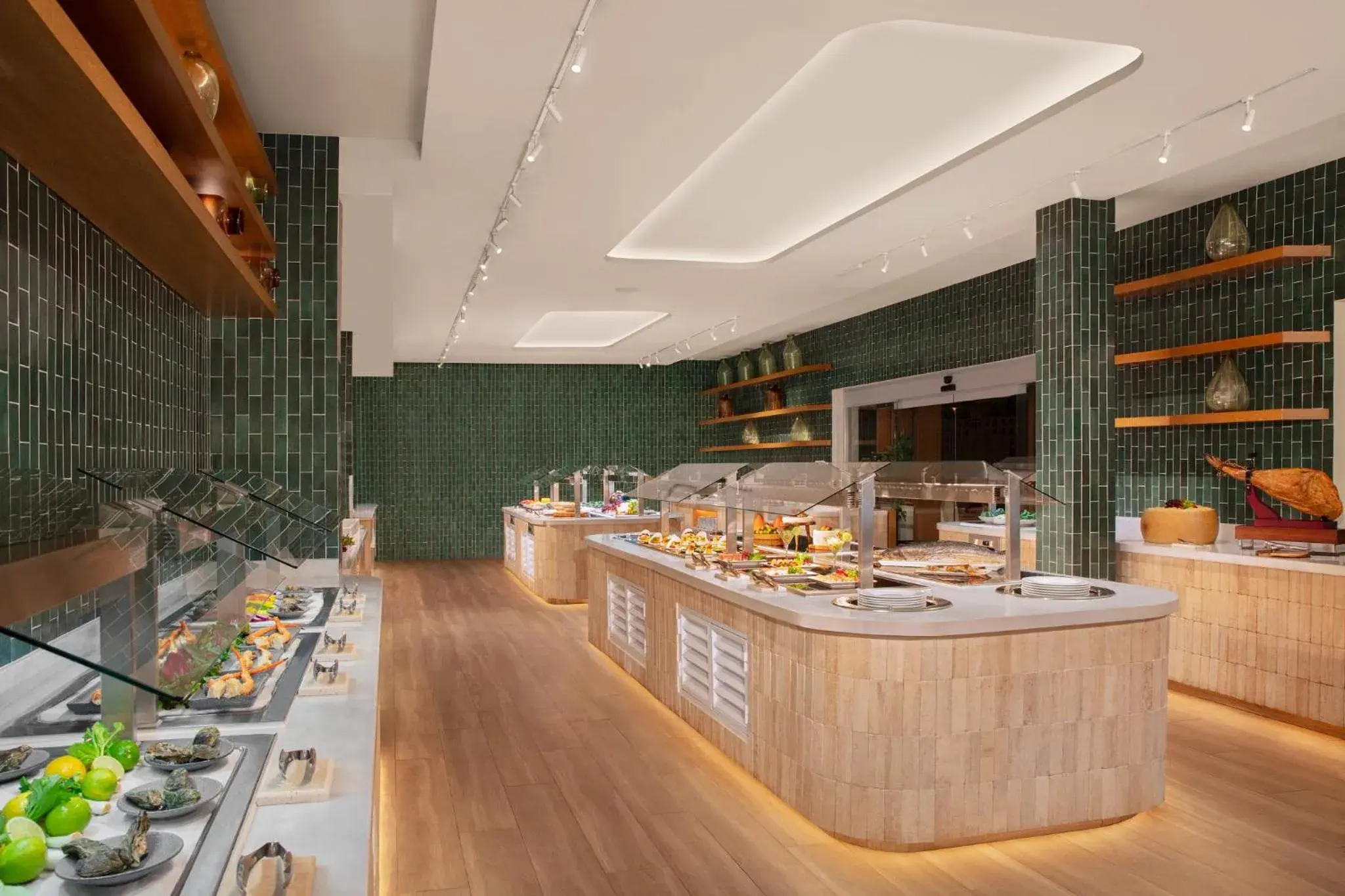 Buffet breakfast in Dreams Sapphire Resort & Spa Buffet breakfast in Dreams Sapphire Resort & Spa