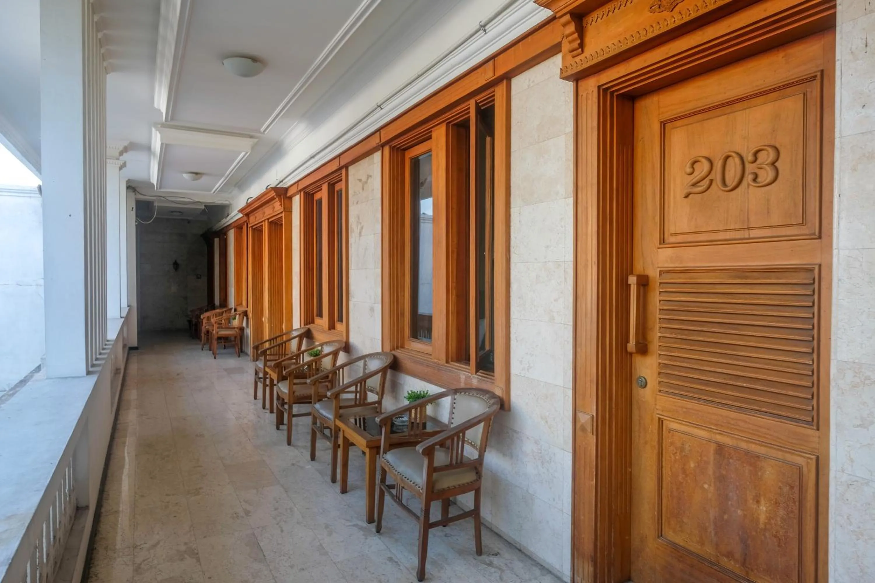 Seating area in Urbanview Omah Pari Boutique Hotel