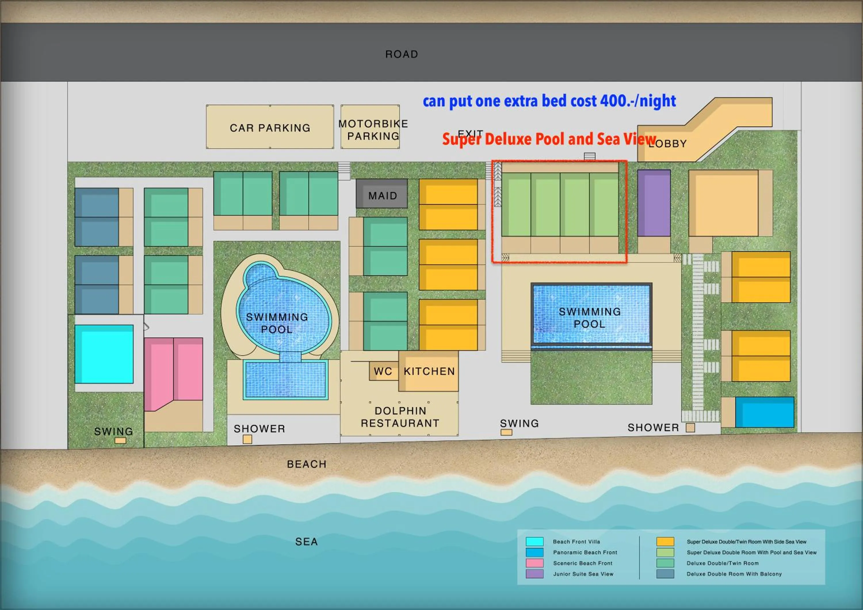 Floor plan in Samui Mermaid Beachfront