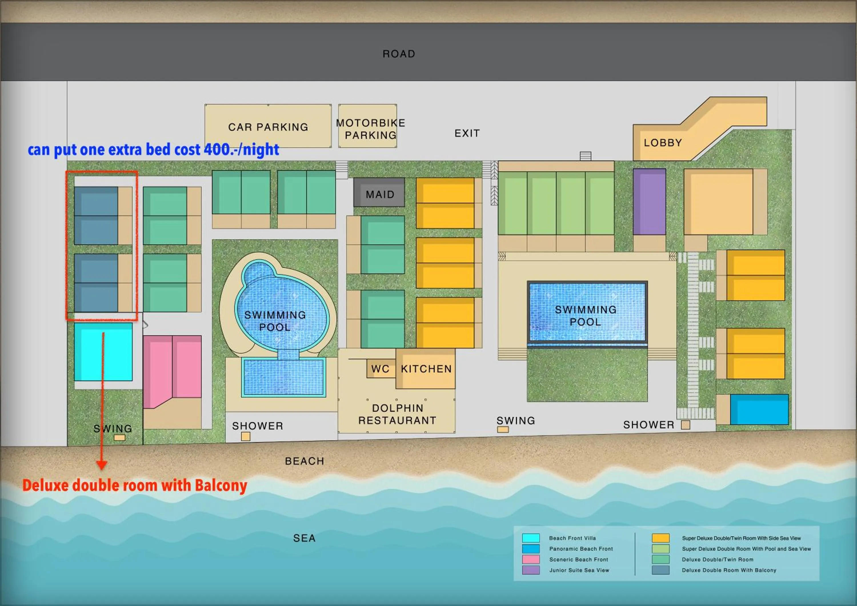 Floor plan in Samui Mermaid Beachfront