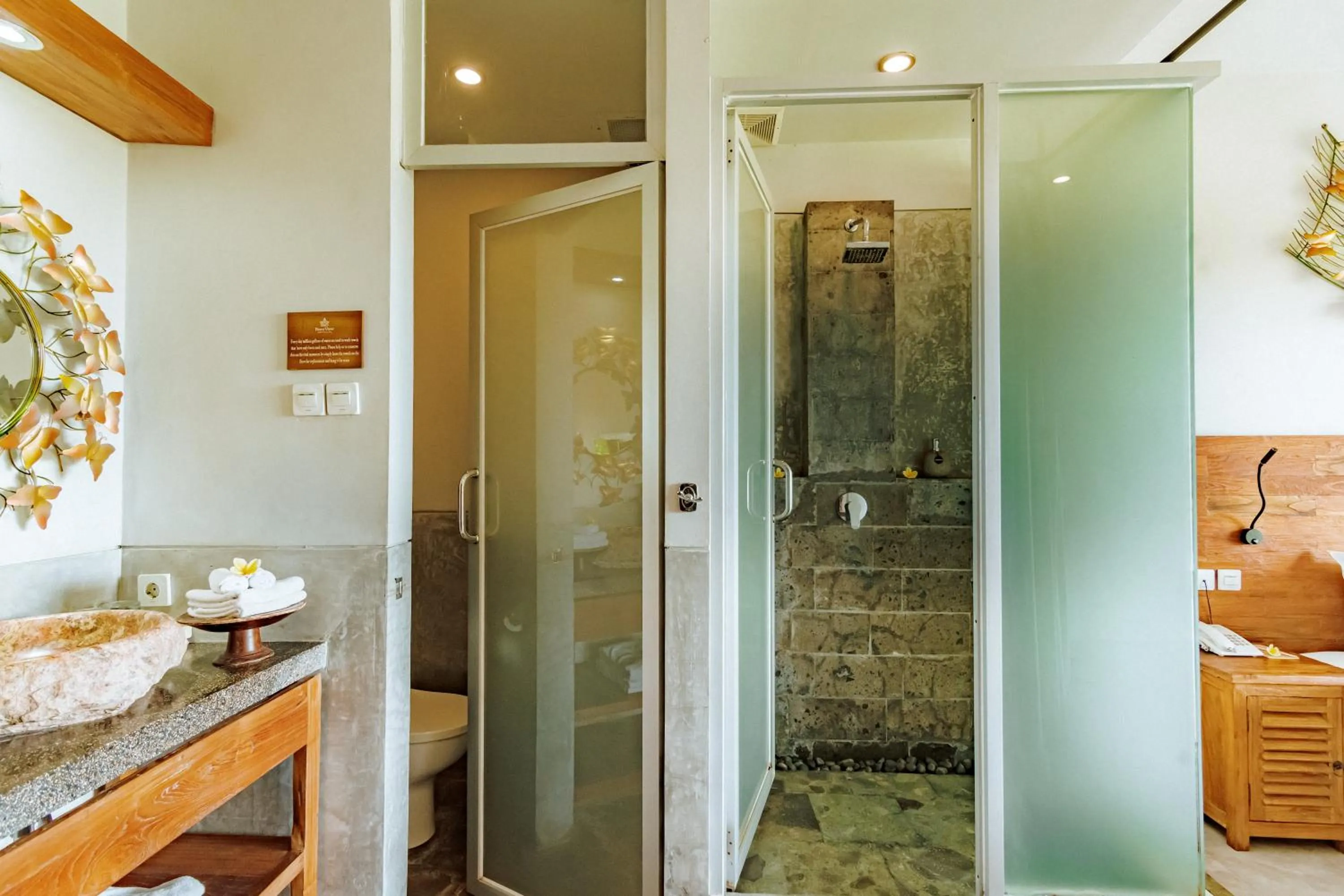 Shower in Bucu View Resort